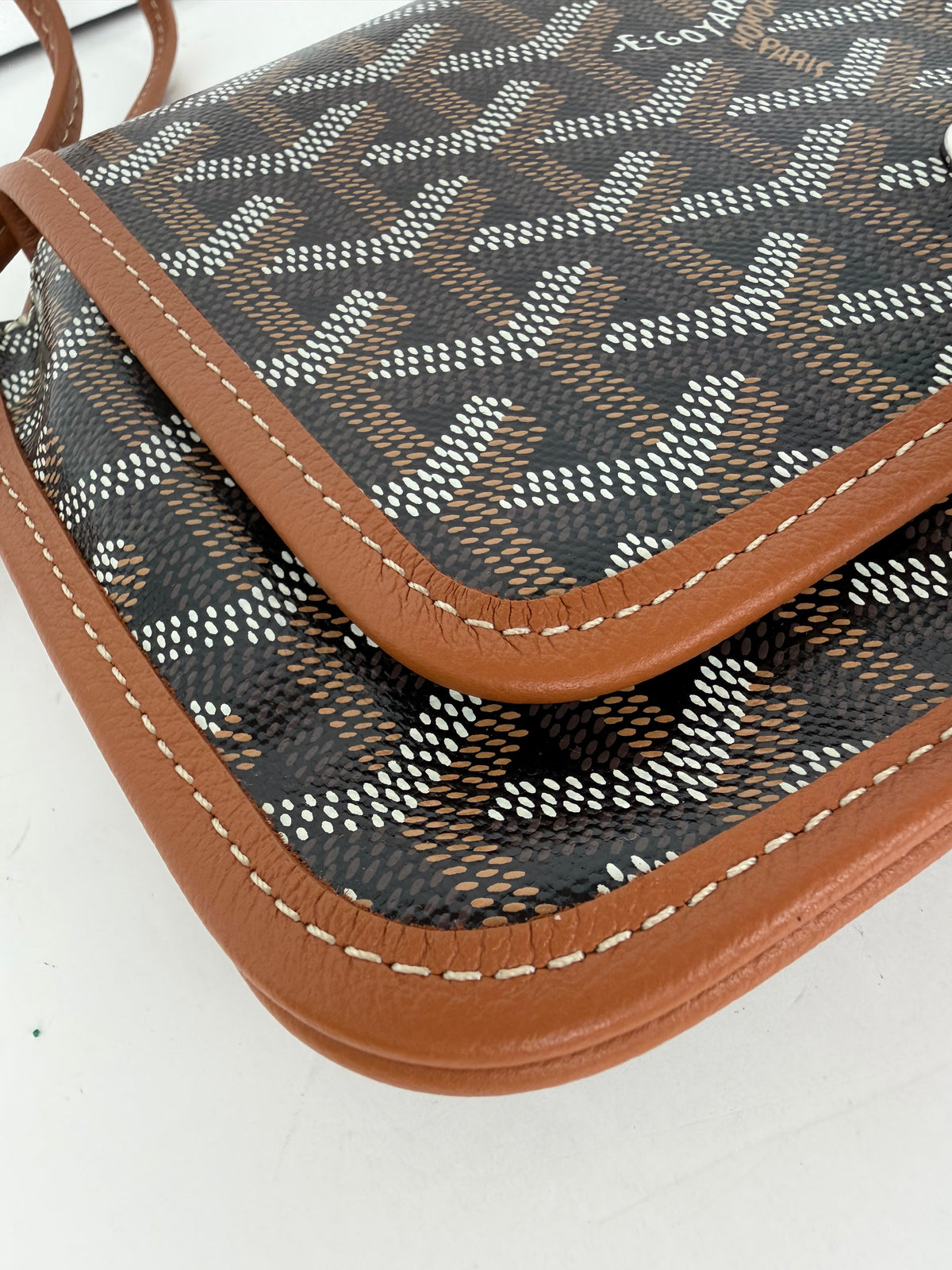 Goyard Goyardine Plumet Wallet Clutch in Brown Coated Canvas YF5