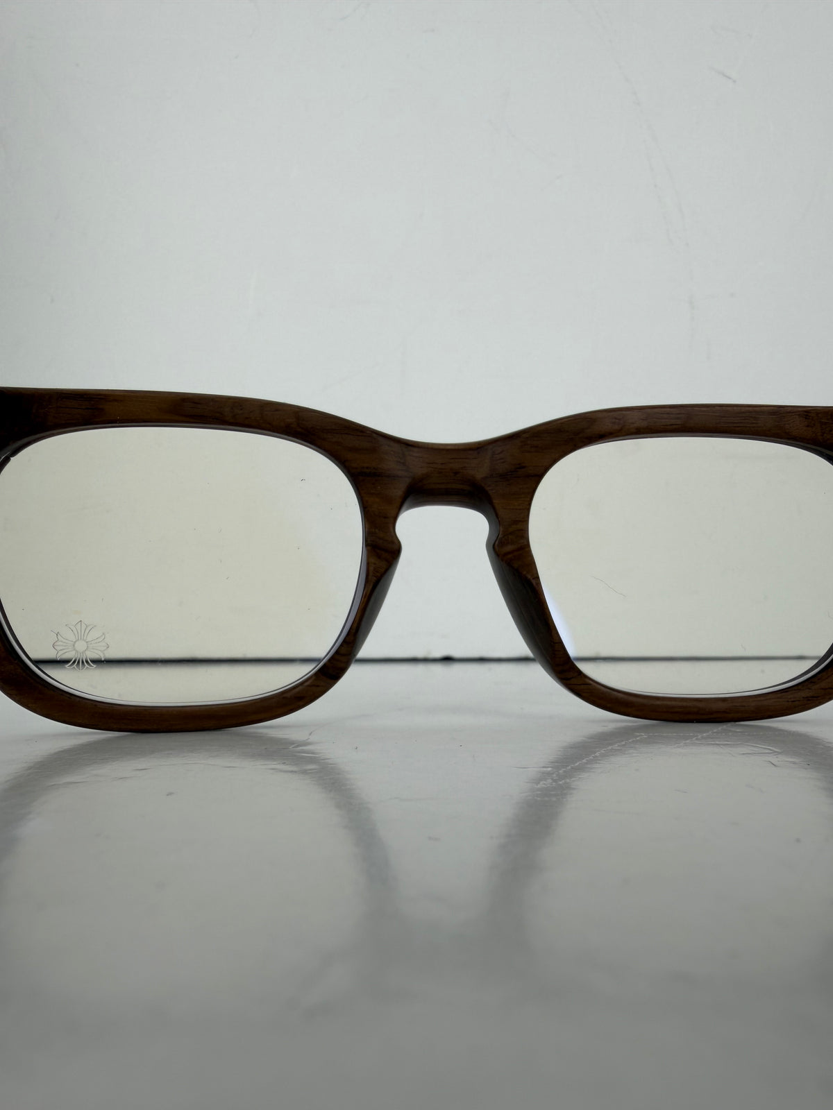 Chrome Hearts BAGGINS Wayfarer Eyeglasses in Brown Wood Grain YK1
