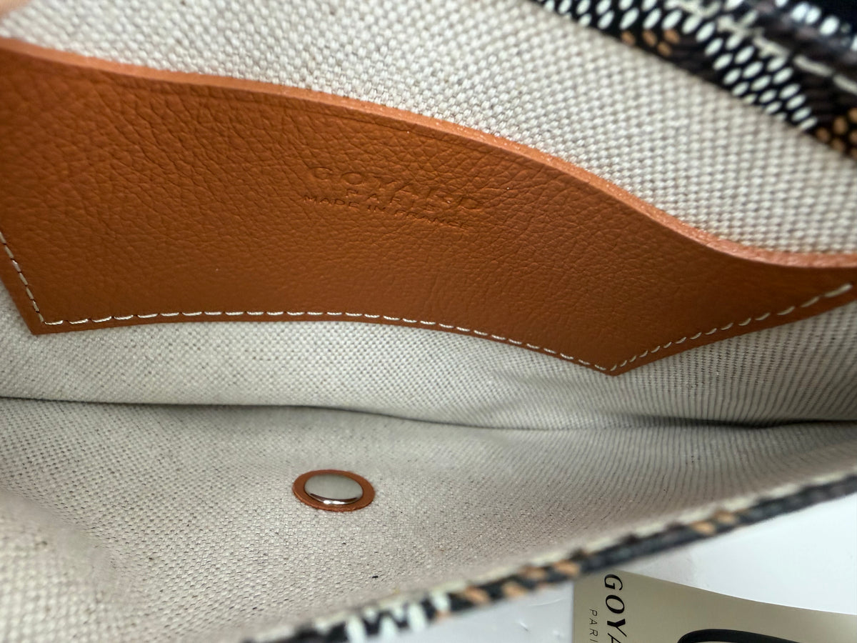 Goyard Goyardine Plumet Wallet Clutch in Brown Coated Canvas YF5