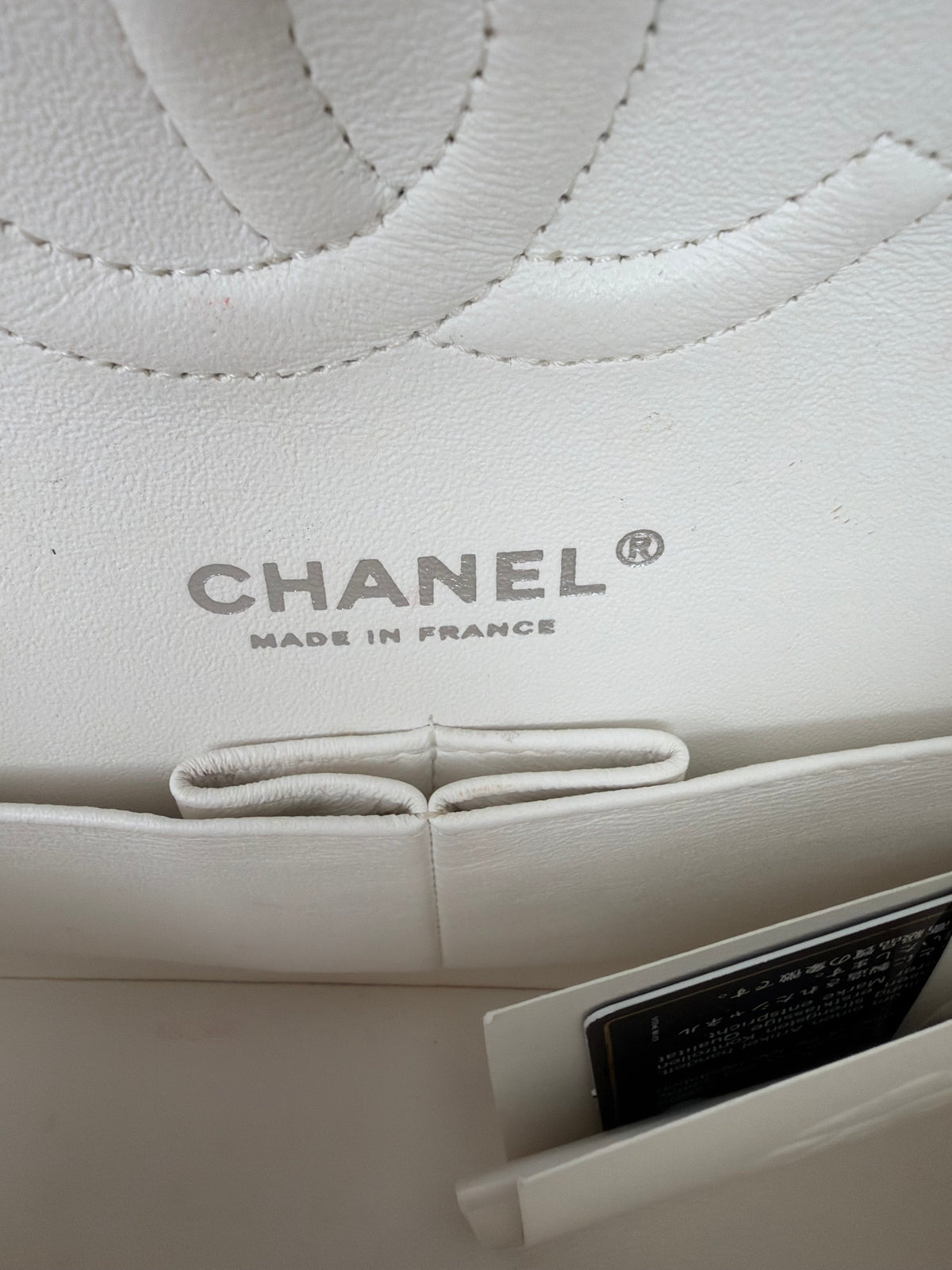 Chanel Caviar Quilted Medium Double Flap Bag in White 2020 D-6