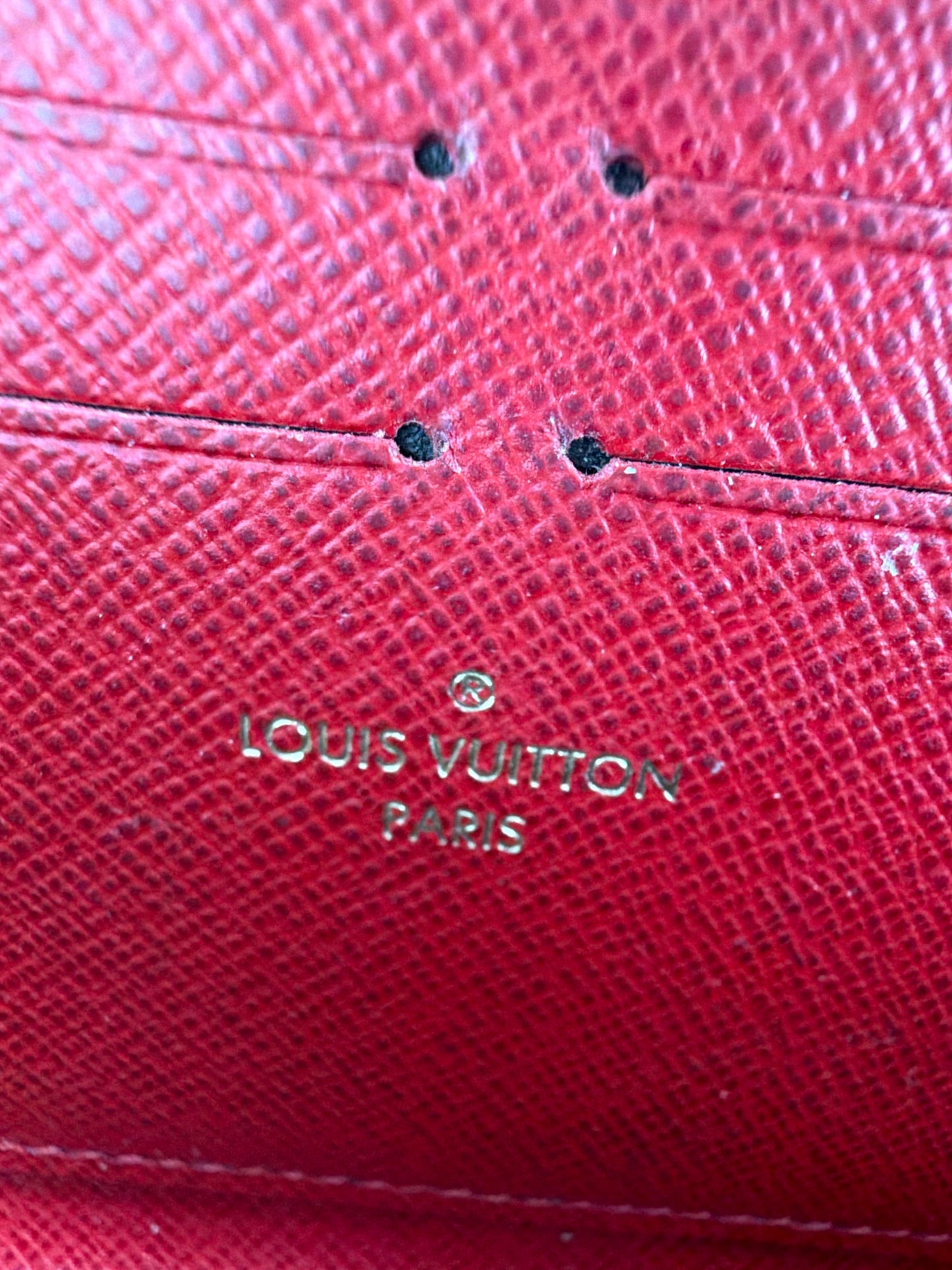 Louis Vuitton Clemence Zippy Wallet in Damier Ebene Coated Canvas 2019 Y