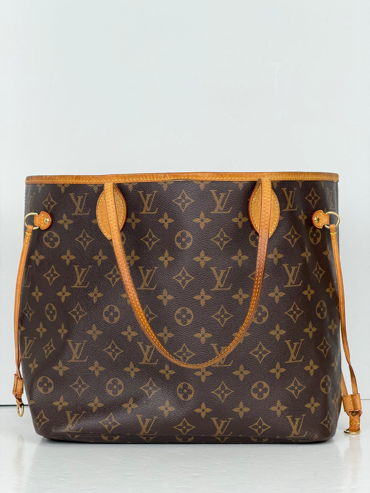 Louis Vuitton Neverfull MM Bag in Brown LV Monogram Coated Canvas 2012 YS
