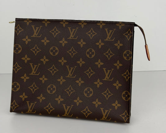 Louis Vuitton Poche Toilette Bag GM in Brown Monogram Coated Canvas 2018 YS20