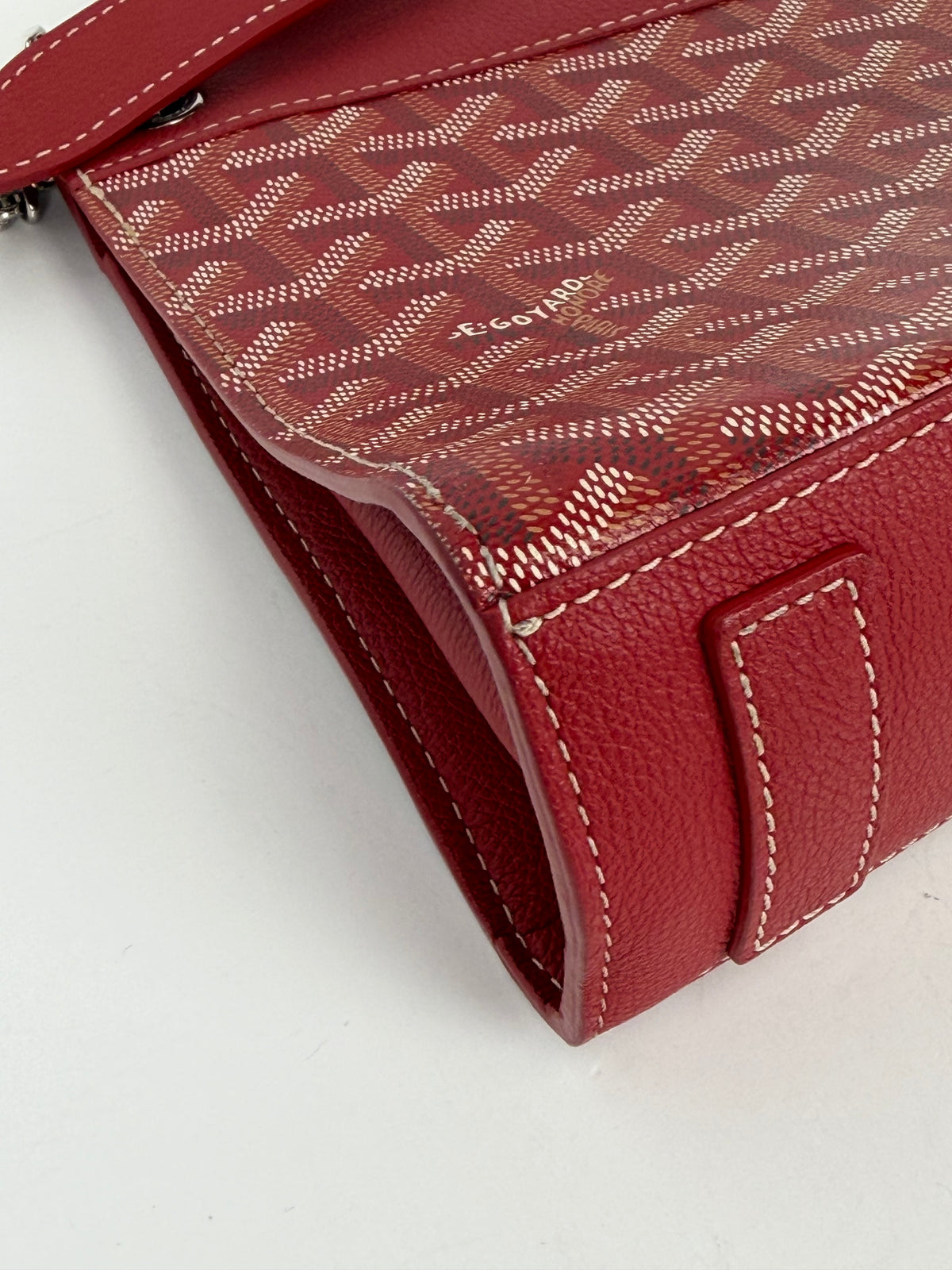 Goyard Rouette Structure PM Bag in Red Goyardine Coated Canvas YF-2