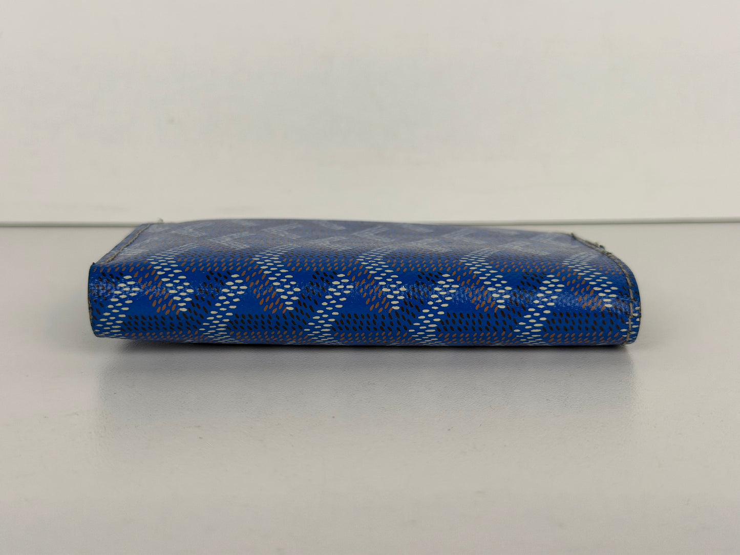 Goyard Saint-Marc Bi-Fold Card Wallet in Blue Goyardine Coated Canvas YK-2