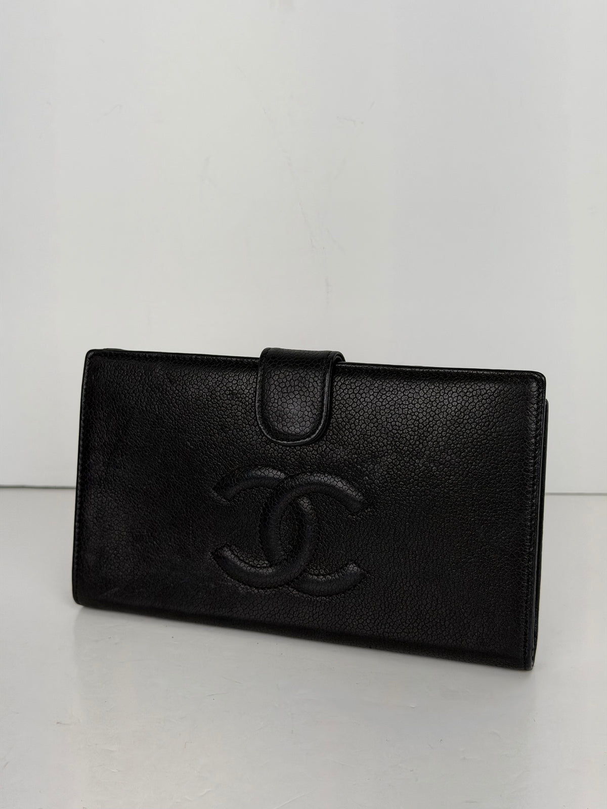 Chanel Timeless CC French Wallet in Black Caviar Leather 2008-2009 YK4