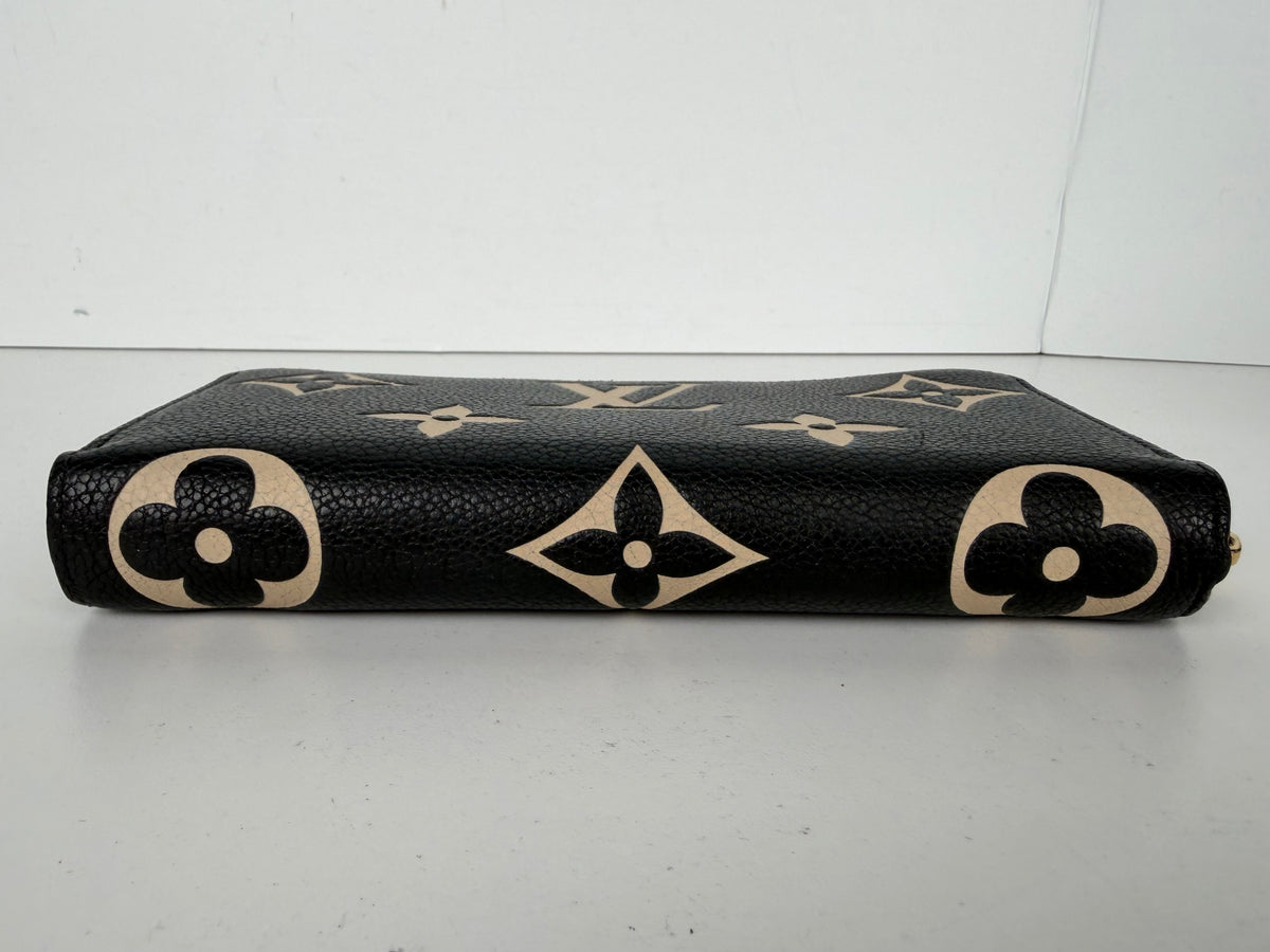Louis Vuitton Zippy Bicolor Monogram Wallet in Embossed Empreinte Leather NFC K3