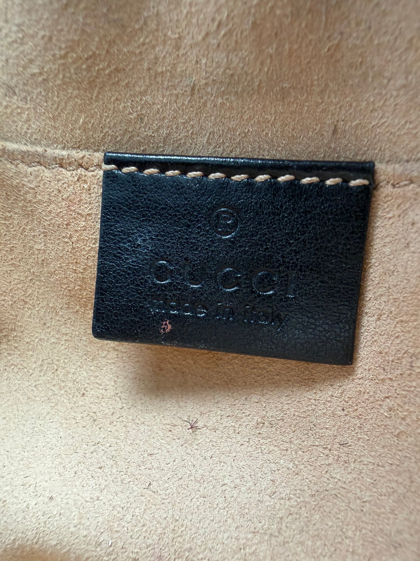 Gucci GG Marmont Small Camera Bag in Black Quilted Leather S