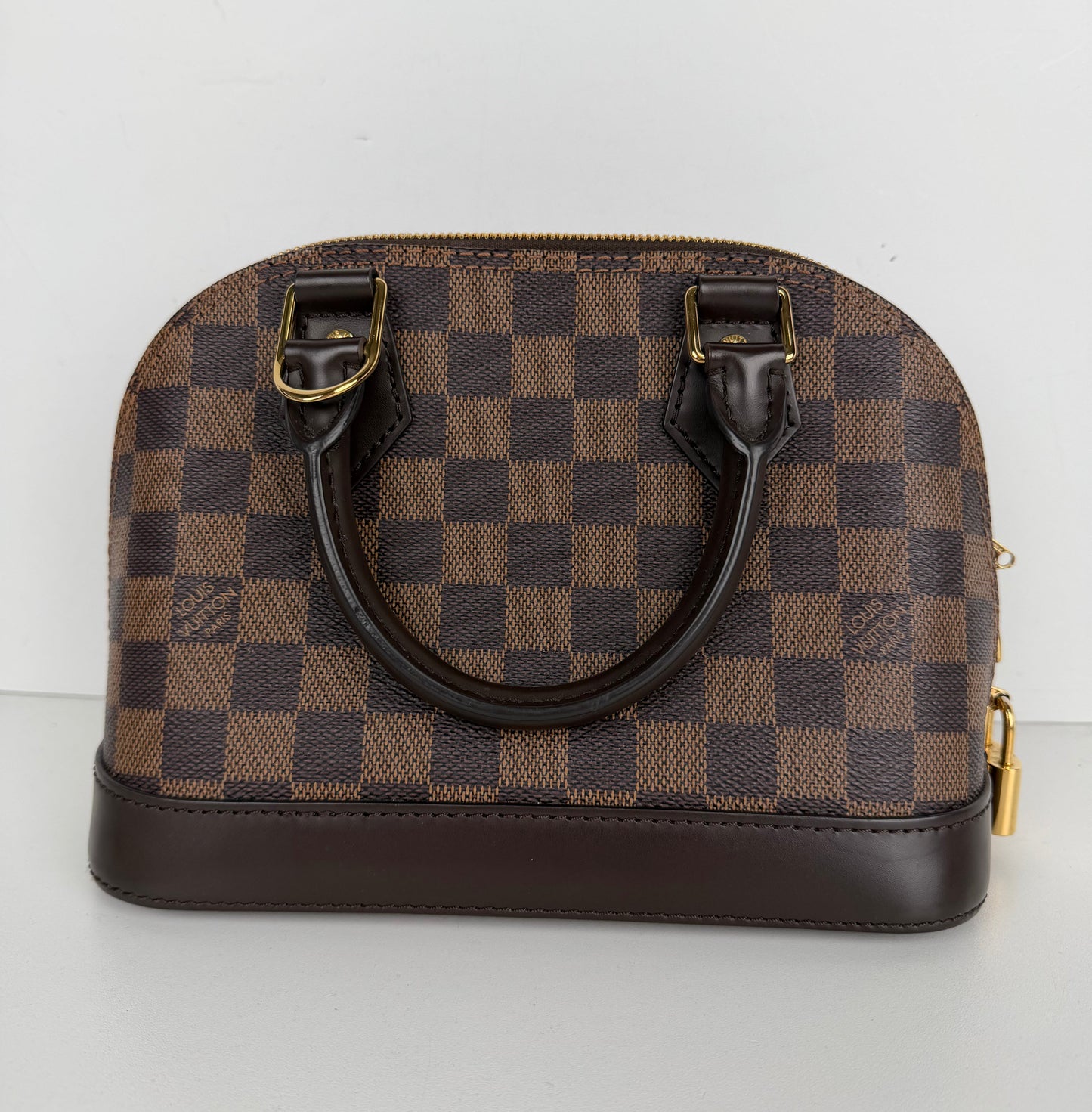 Louis Vuitton Alma BB Bag in Damier Ebene Coated Canvas NFC C-9