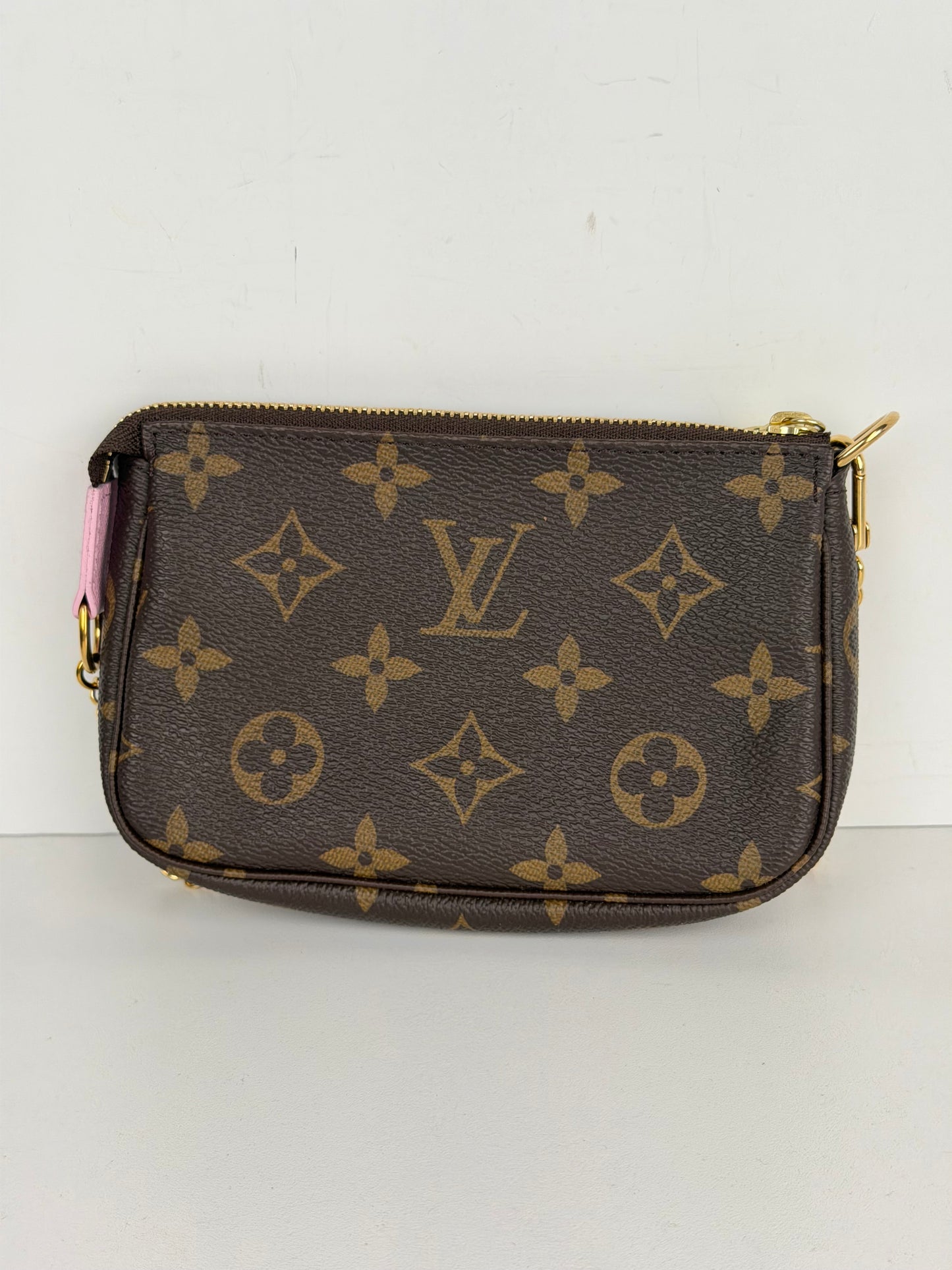 Louis Vuitton Christmas Animation Japanese Garden Mini Pochette Accessories Bag in LV Monogram Canvas 2021 YS-10