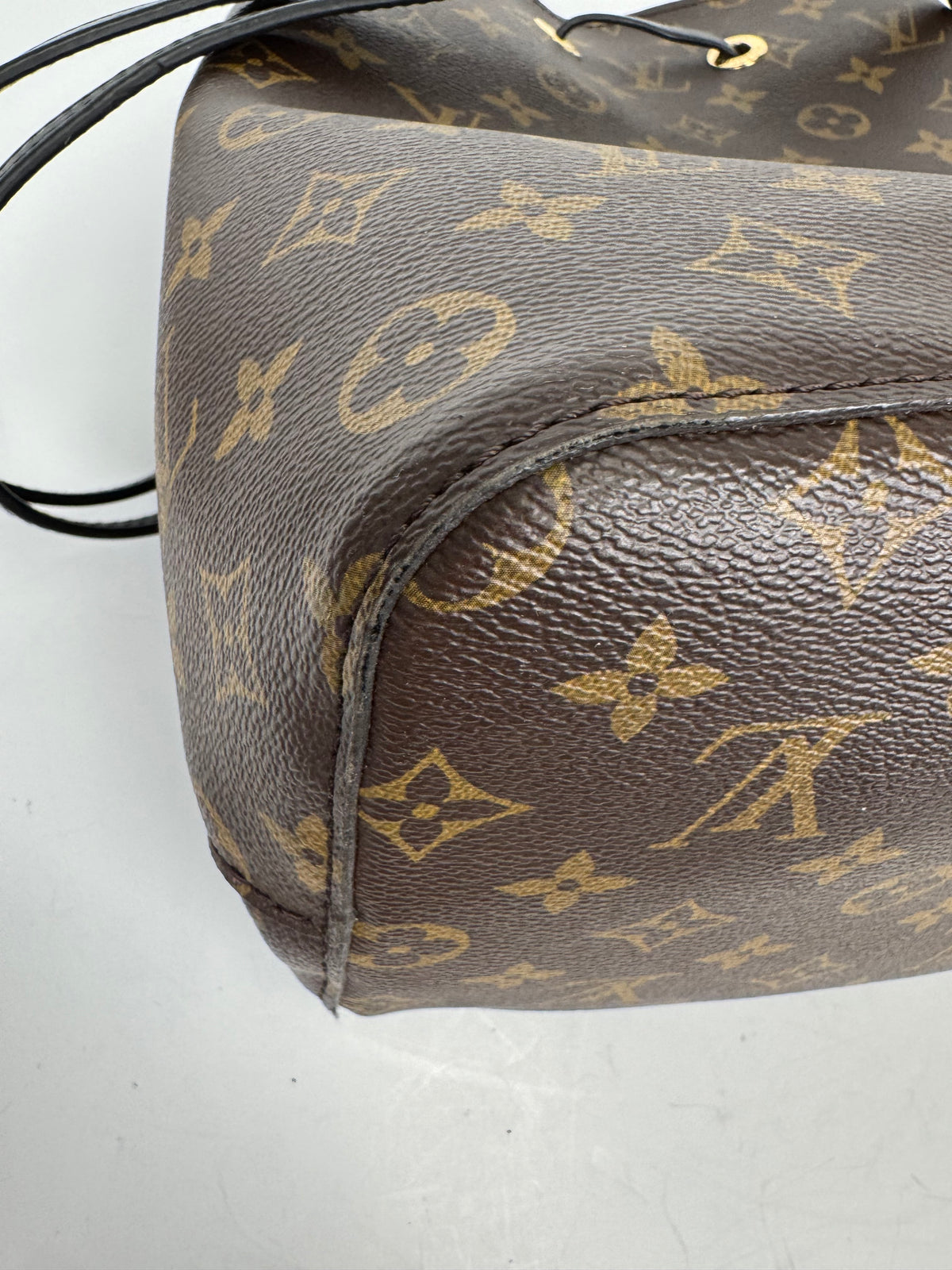 Louis Vuitton NeoNoe MM Bucket Bag in Brown LV Monogram Coated Canvas 2017 YF-2