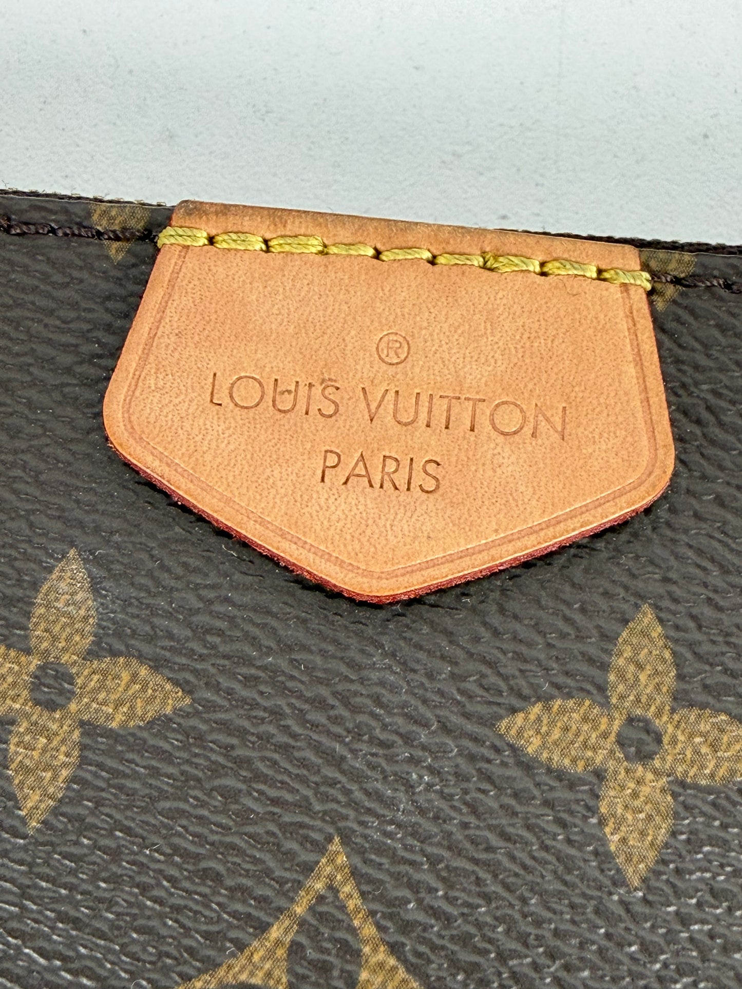 Louis Vuitton Multi Pochette Bag in Pink & Brown LV Monogram Coated Canvas NFC C-9