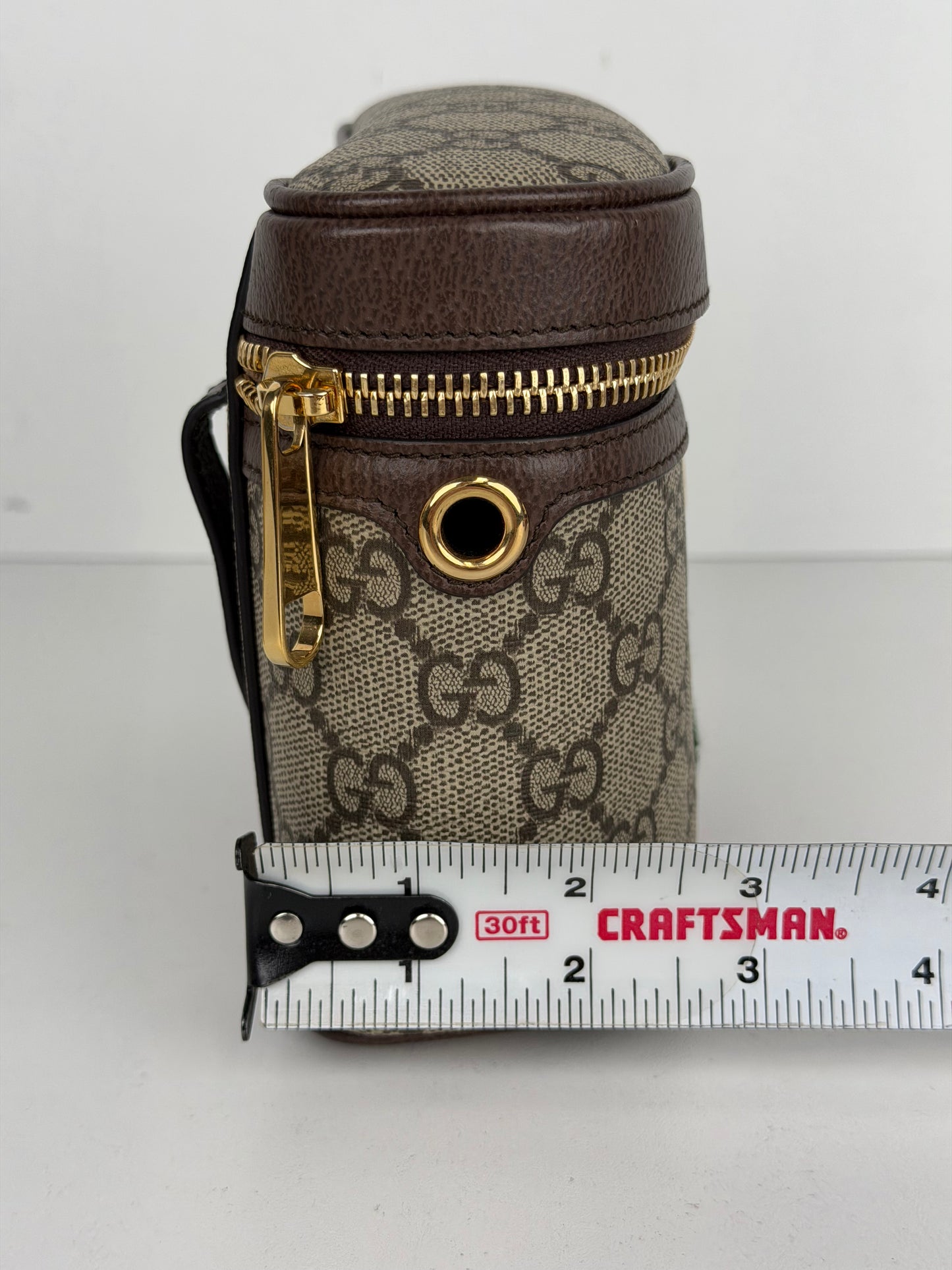 Gucci Ophidia Chain Belt Bag Small in Brown GG Monogram Coated Canvas YS-10