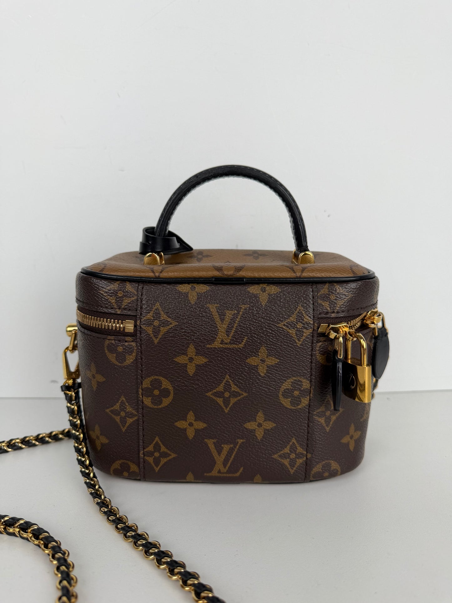 Louis Vuitton Vanity PM Bag in Brown LV Reverse Monogram Coated Canvas 2021 YC-5