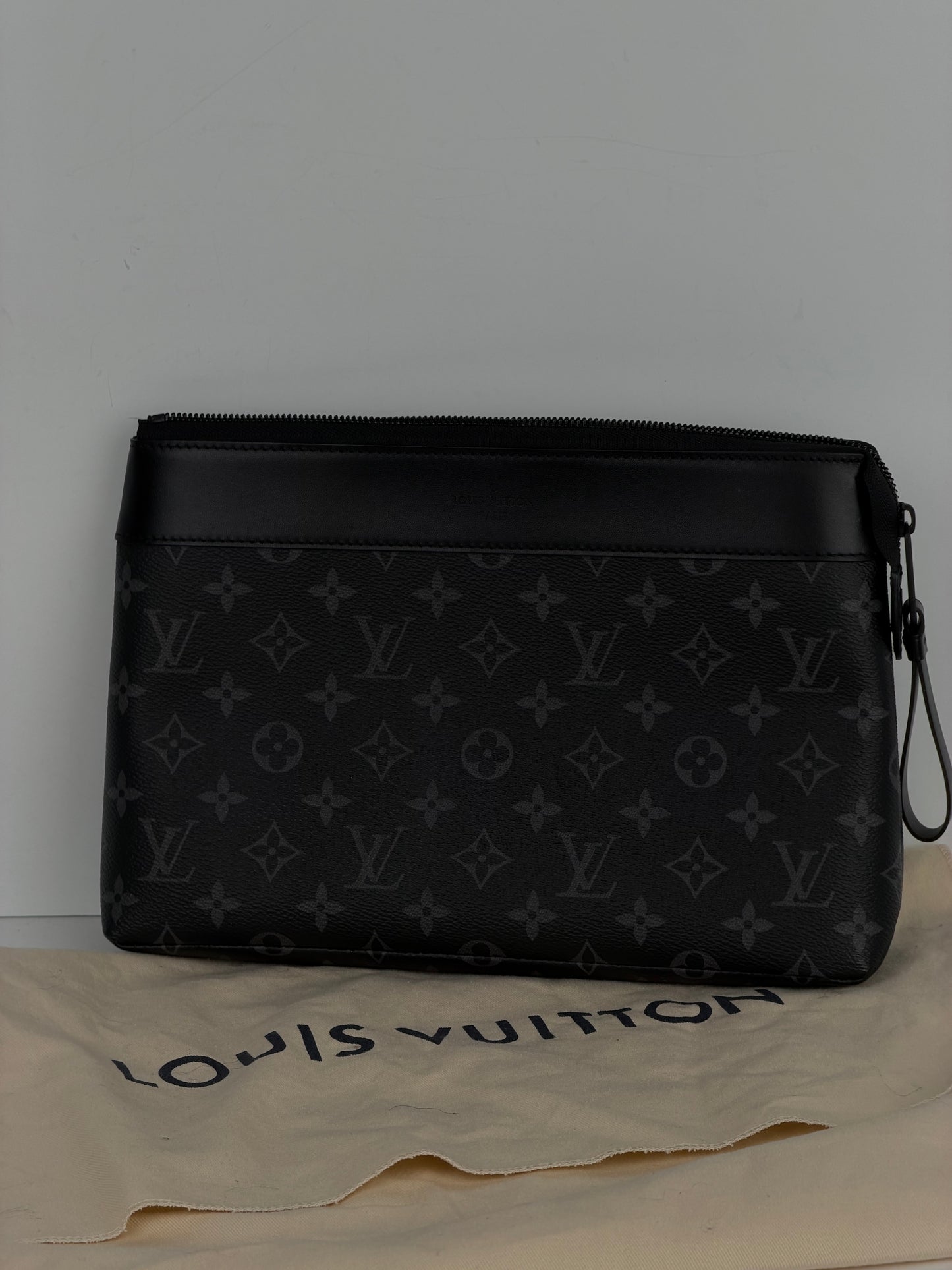 Louis Vuitton Voyage Souple Pochette Bag in LV Monogram Eclipse Canvas NFC YS-10
