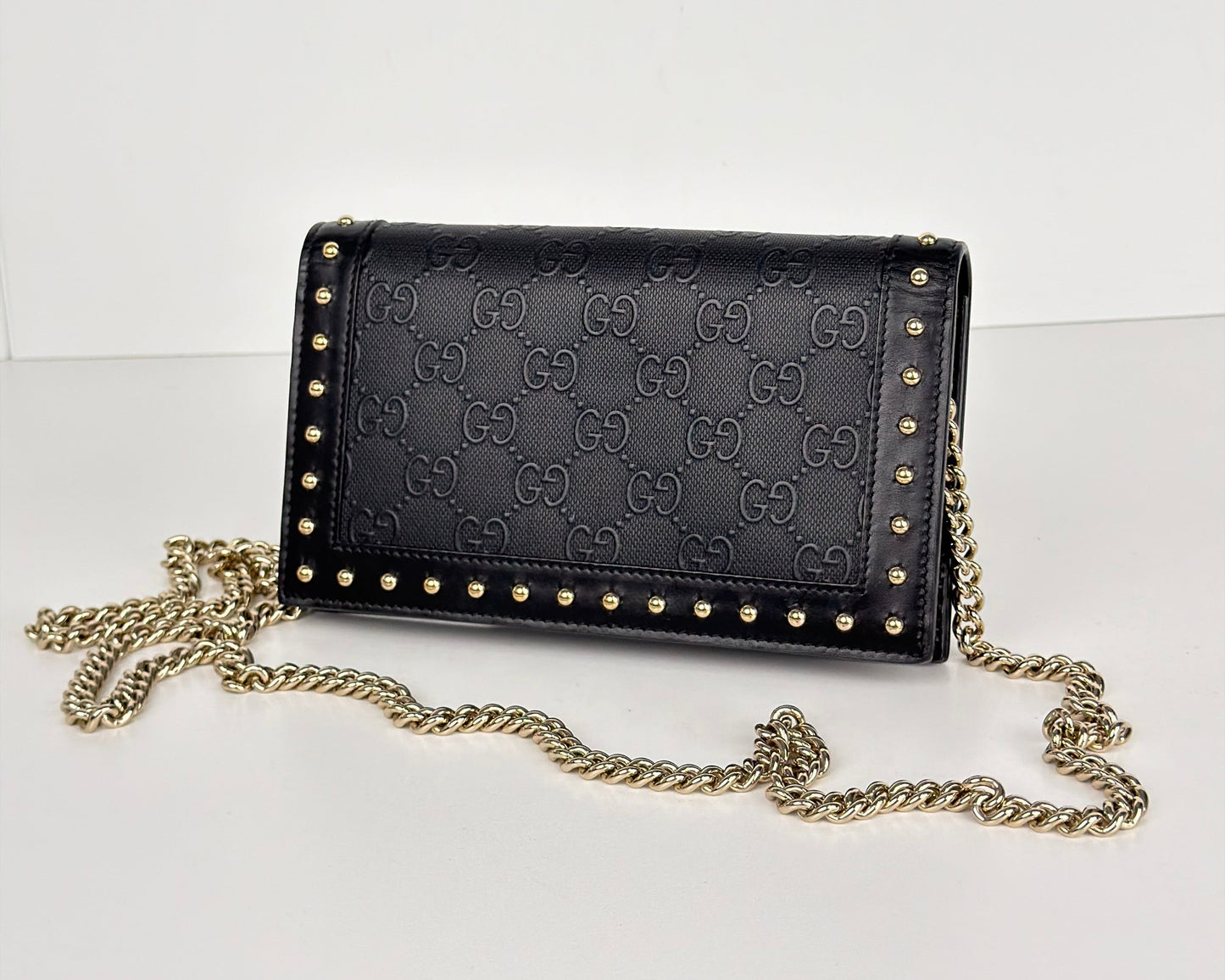 Gucci Crossbody Bag in Black GG Supreme Coated Canvas Y-E6
