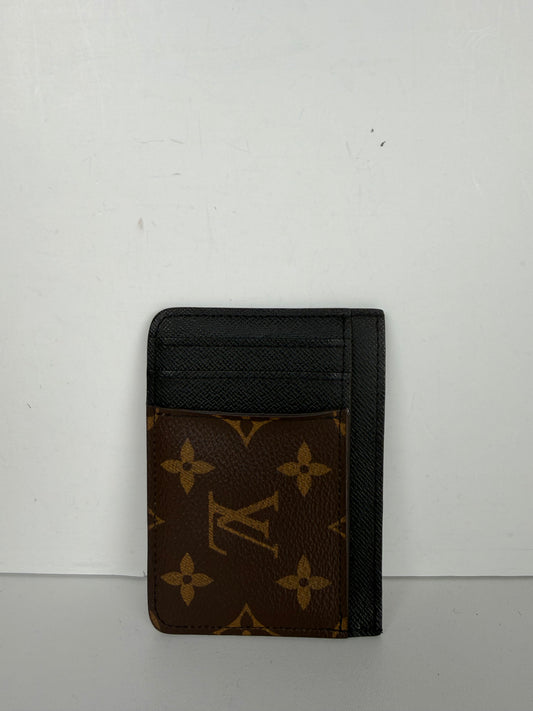 Louis Vuitton Neo Porte Cartes Card Holder in Monogram Macassar Coated Canvas NFC K-3