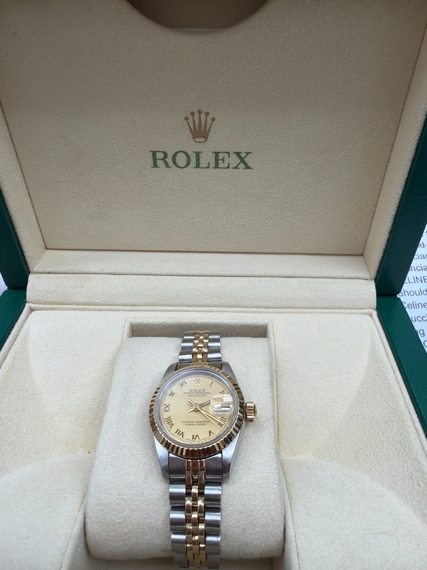 Rolex 69173 18k Yellow Hold Stainless Steel Jubilee Bracelet Datejust (1994)