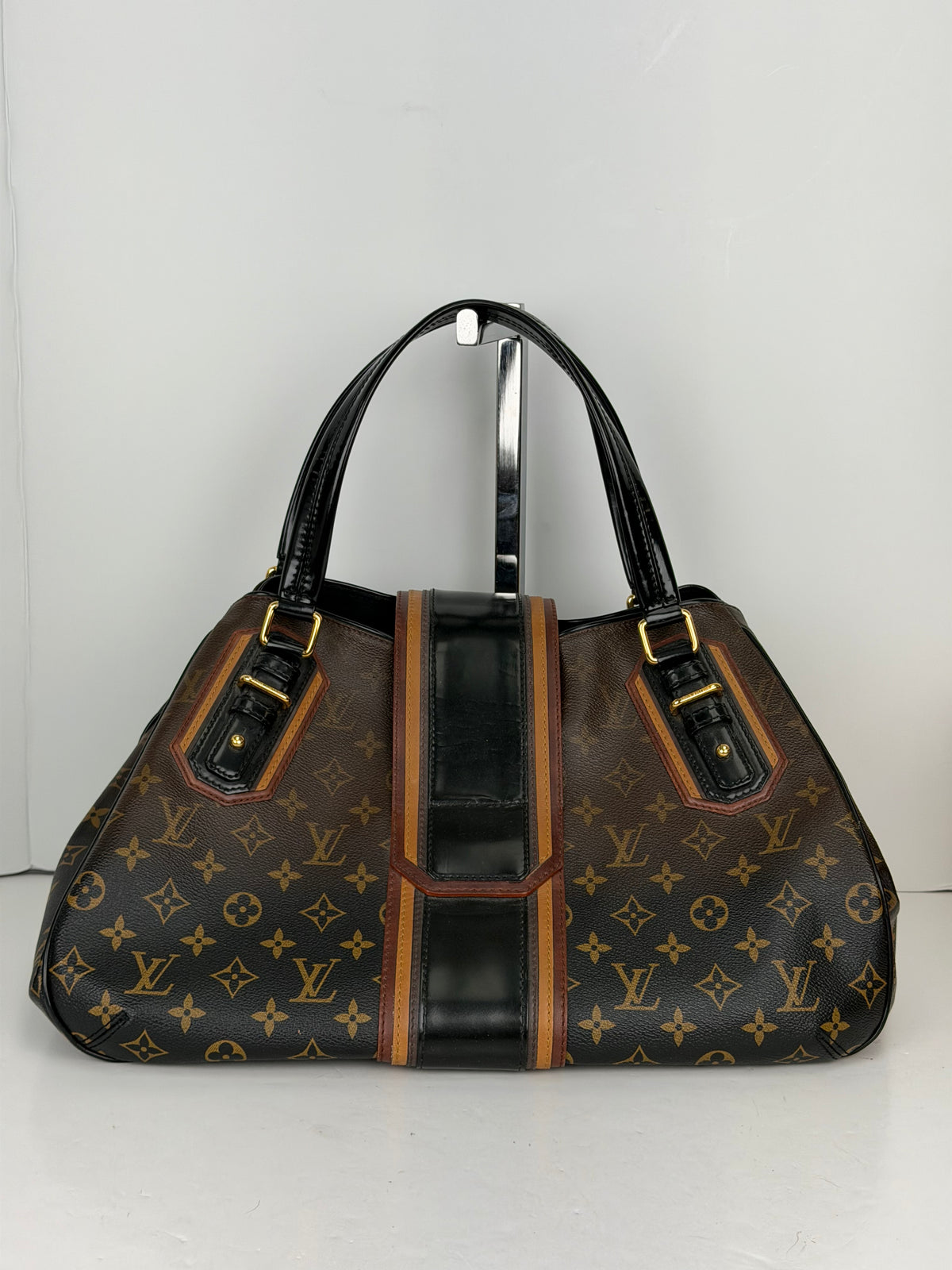Louis Vuitton Mirage Griet Bag Limited-Edition in Black & Brown LV Monogram Canvas 2007 YS