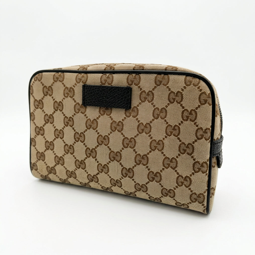 Gucci GG Canvas Belt Bag Waist Pouch in Beige and Brown GG monogram YS23