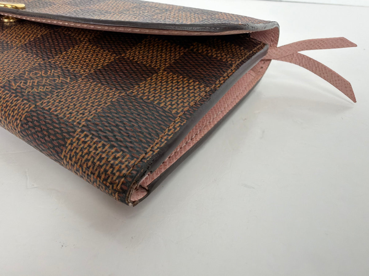 Louis Vuitton Wallet in Damier Ebene Coated Canvas Y