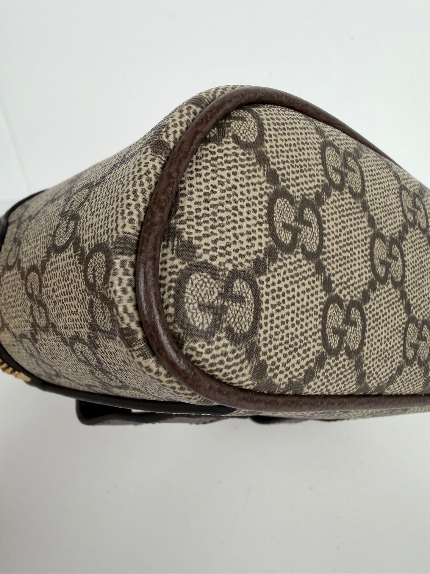 Gucci Ophidia Chain Belt Bag Small in Brown GG Monogram Coated Canvas YS-10