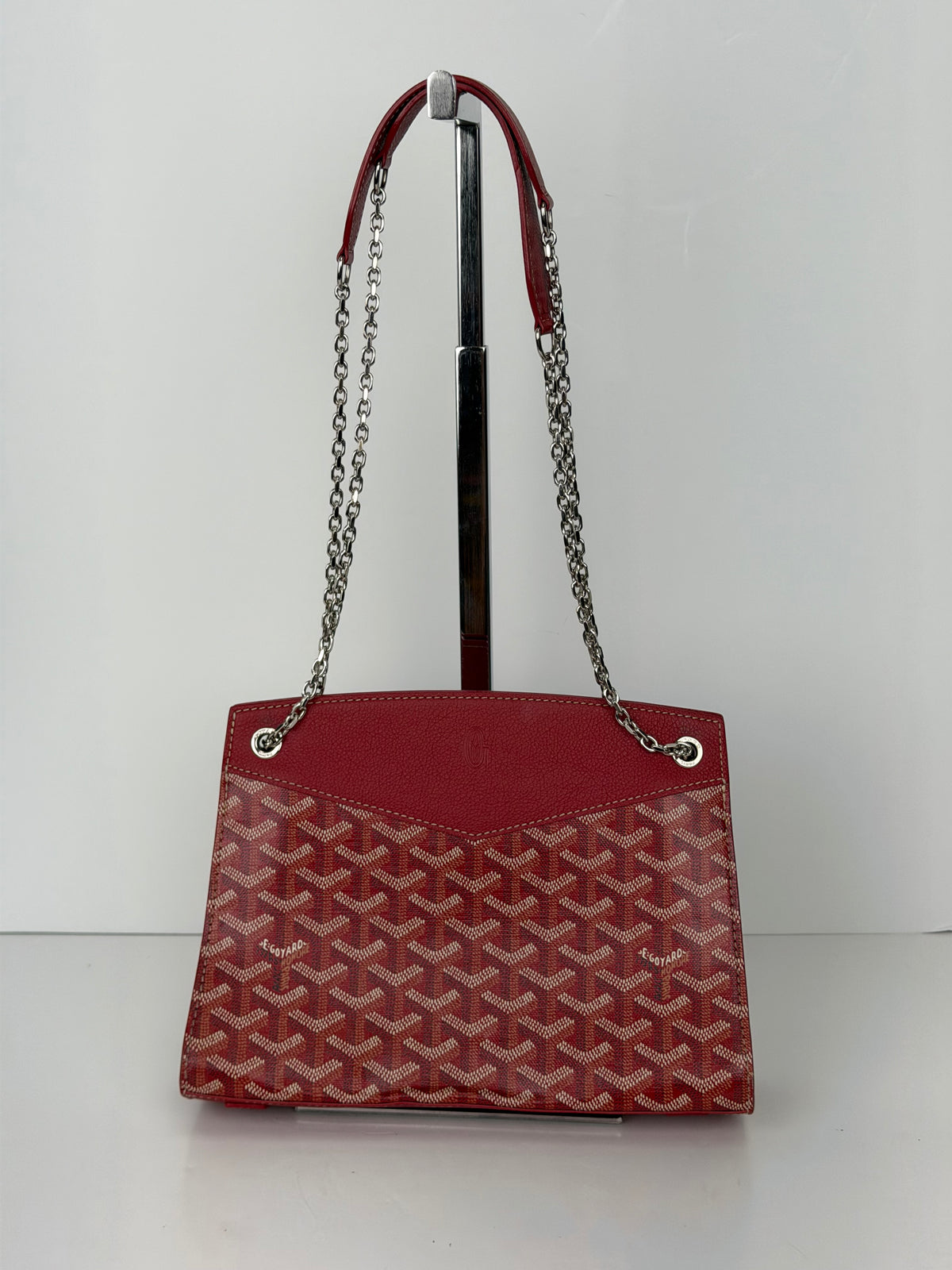 Goyard Rouette Structure PM Bag in Red Goyardine Coated Canvas YF-2