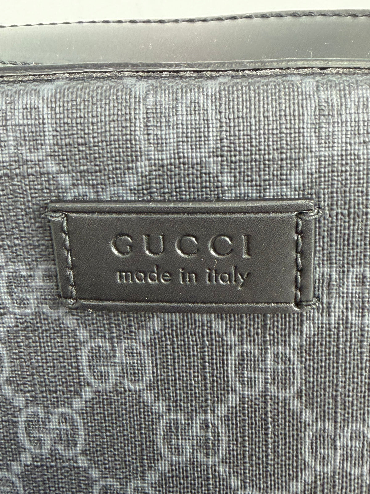 Gucci Web Camera Men's Shoulder Bag Small in Black GG Supreme Coated Canvas YS23
