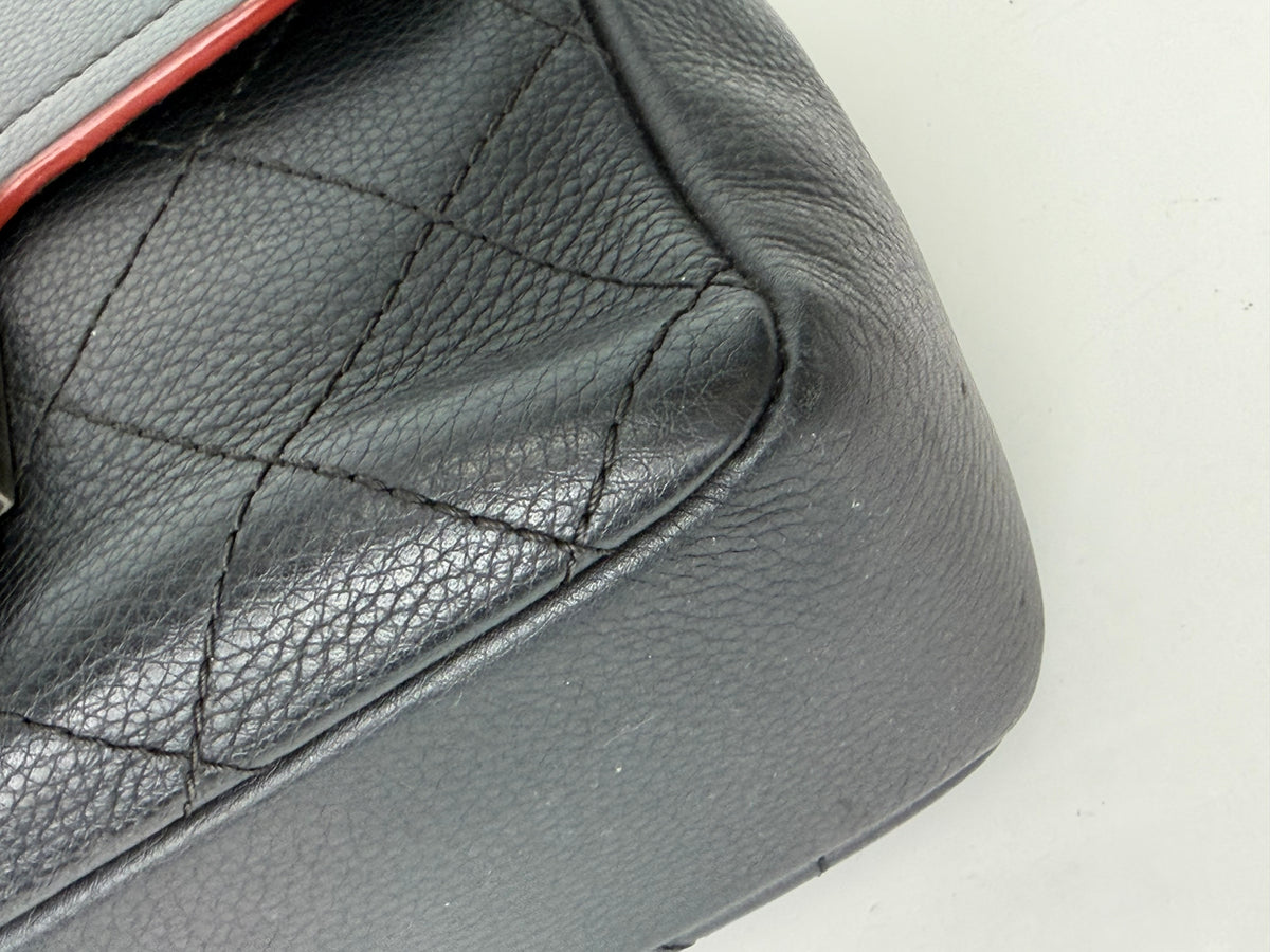 Chanel Small Archi Chic Flap Bag Black Quilted Grained Calfskin 2017-2018 YC8