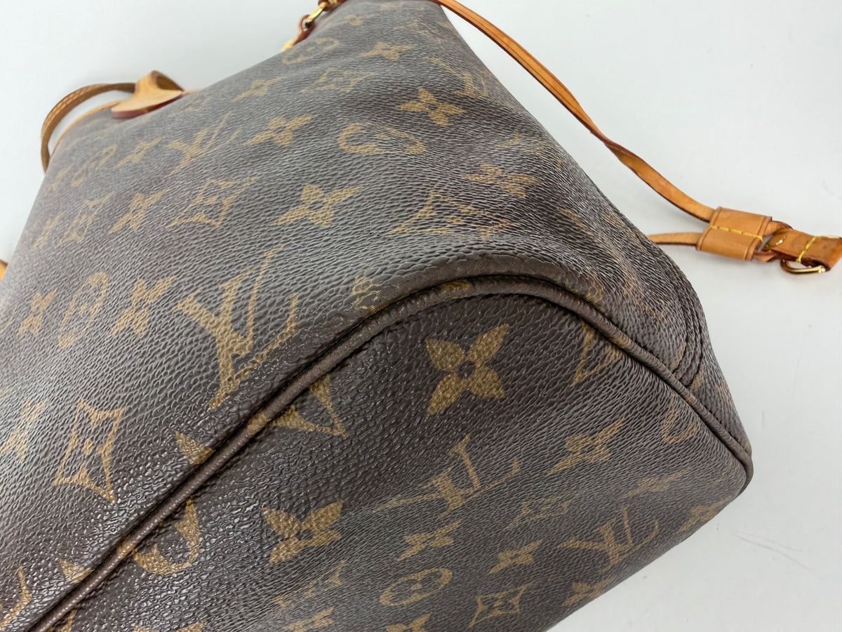 Louis Vuitton Neverfull MM Bag in Brown LV Monogram Coated Canvas 2012 YS
