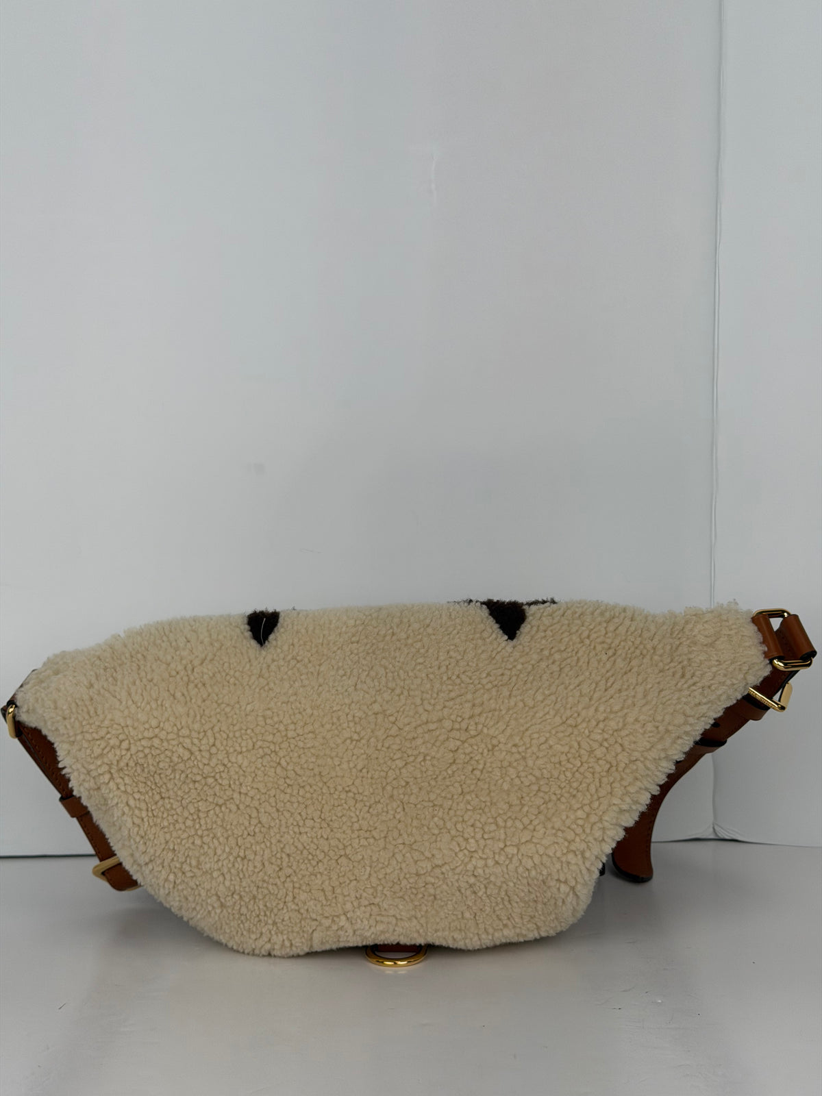 Louis Vuitton Teddy Fleece Bumbag in Beige & Brown Giant Monogram NFC YD-2