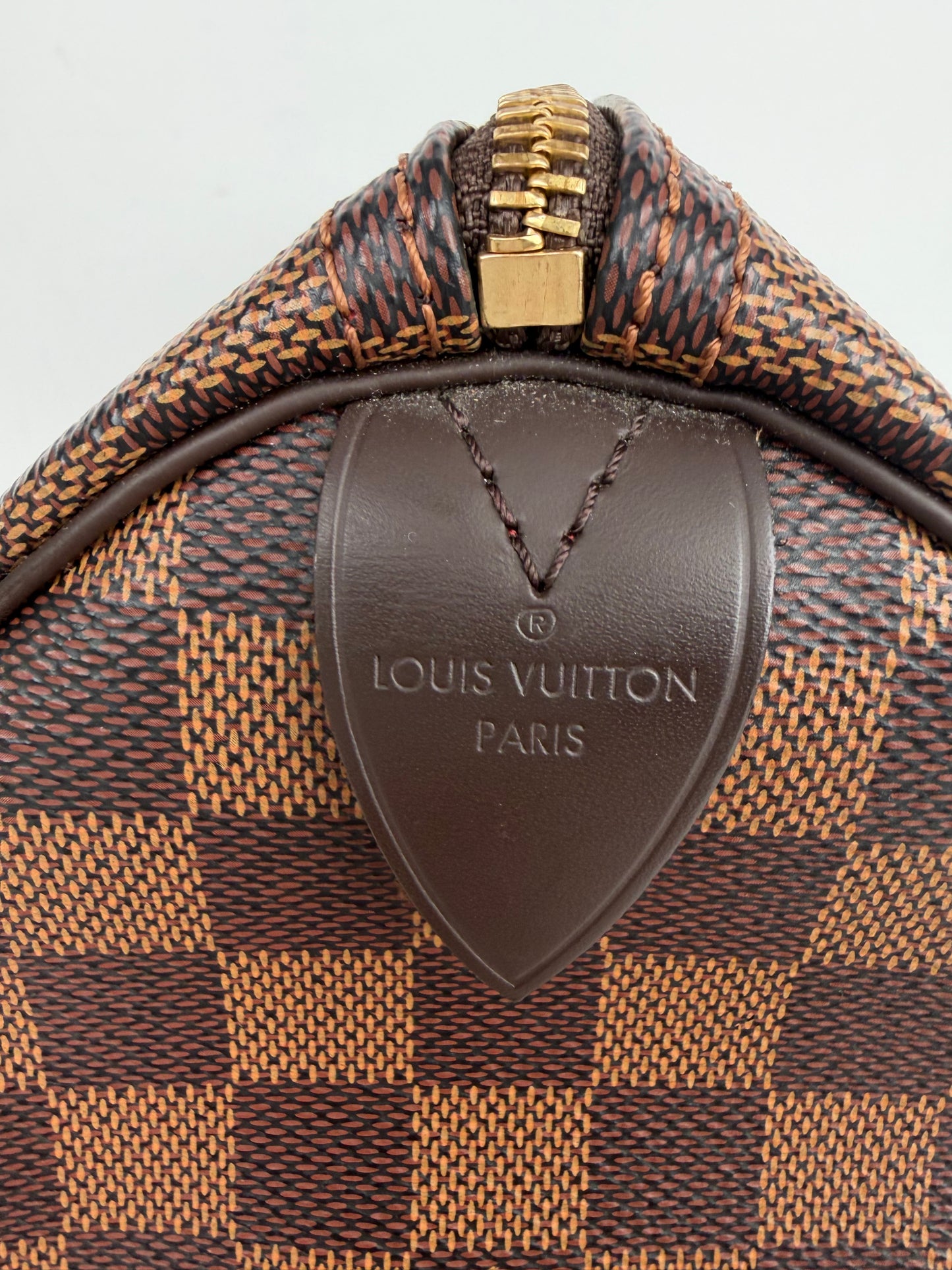 Louis Vuitton Speedy 25 Bag in Damier Ebene Coated Canvas 2019 C-9