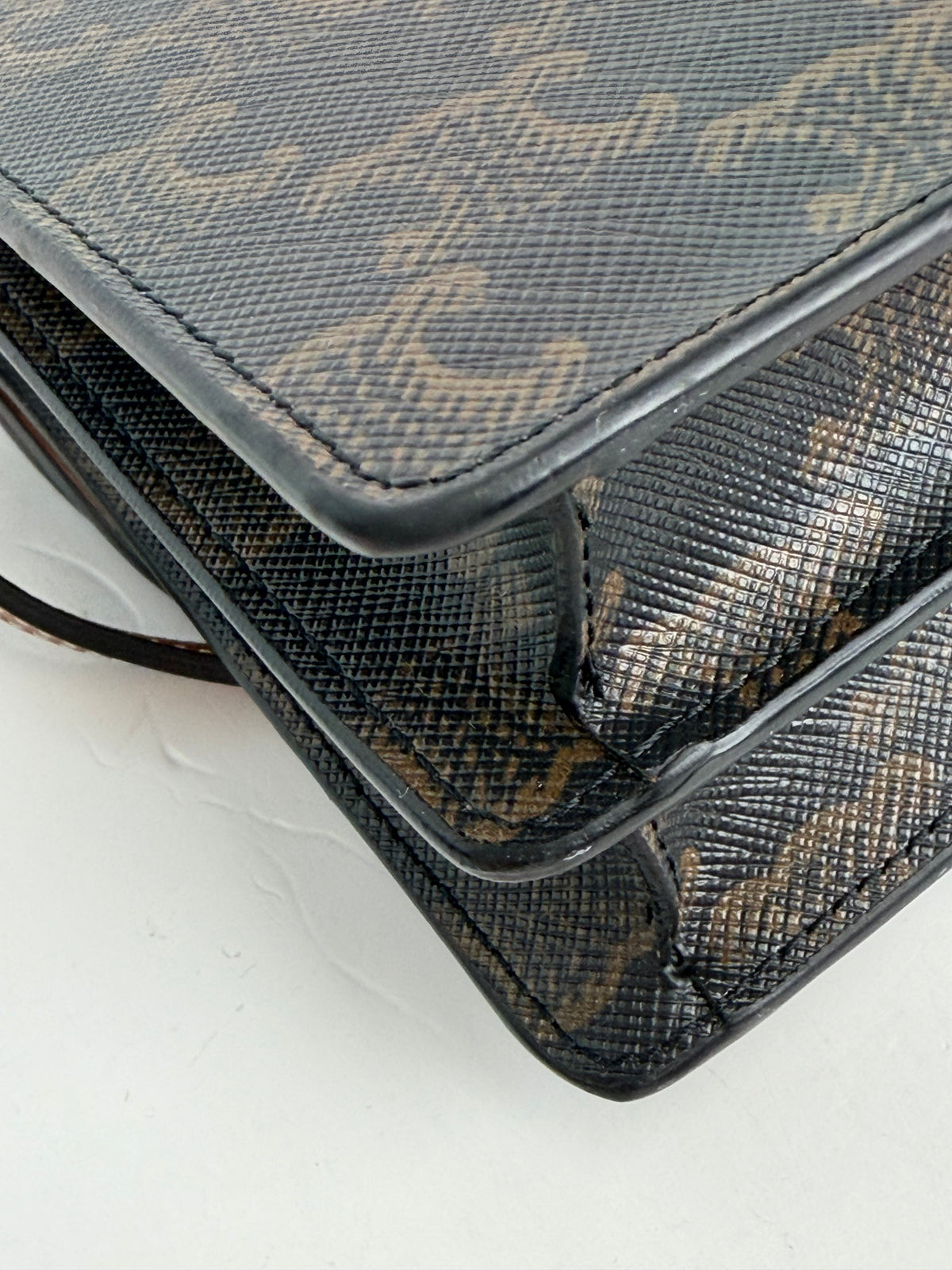 Celine Wallet On Strap Bag in Brown & Tan Triomphe Canvas YS24