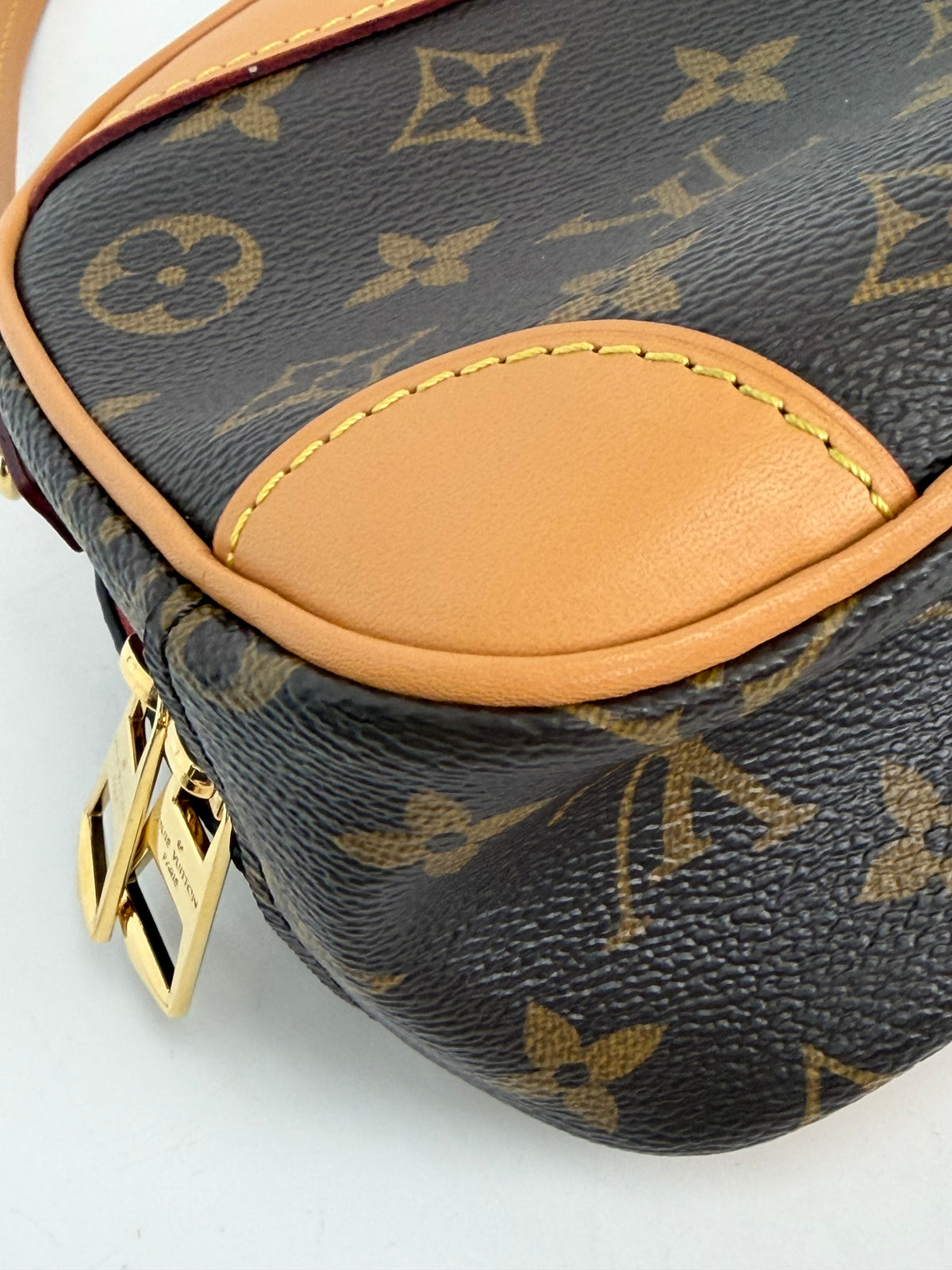 Louis Vuitton Deauville Mini Crossbody Bag in Brown LV Monogram Canvas NFC YC3