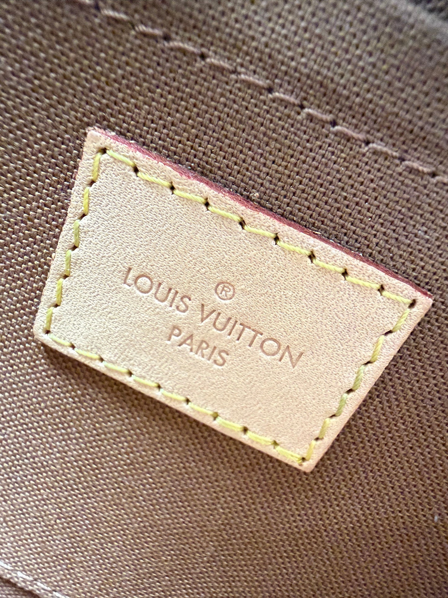 Louis Vuitton Multi Pochette Bag in Pink & Brown LV Monogram Coated Canvas NFC C-9