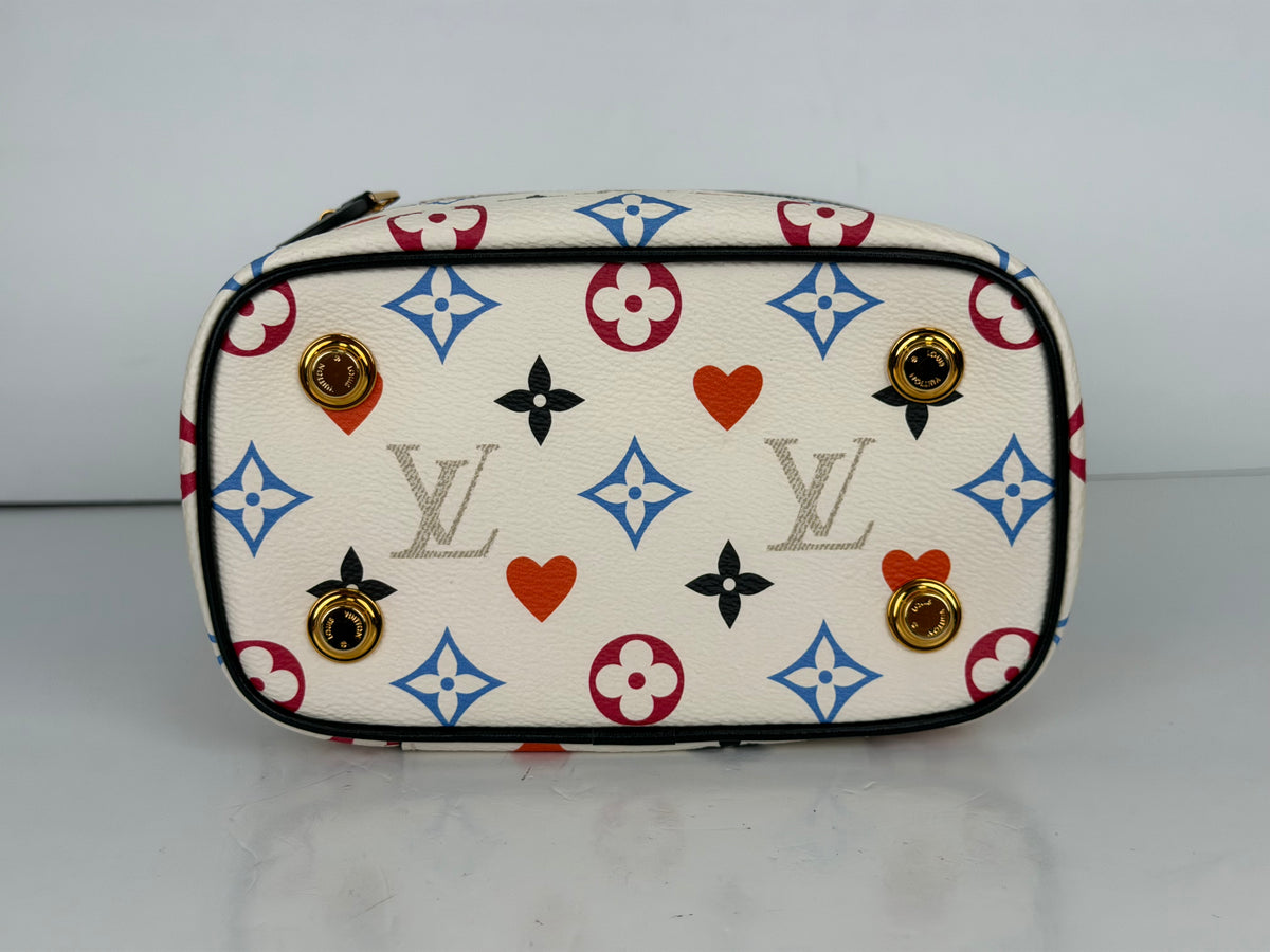 Louis Vuitton Game On Vanity Top Handle/Shoulder Bag in White & Multicolor Coated Canvas 2020 YF5