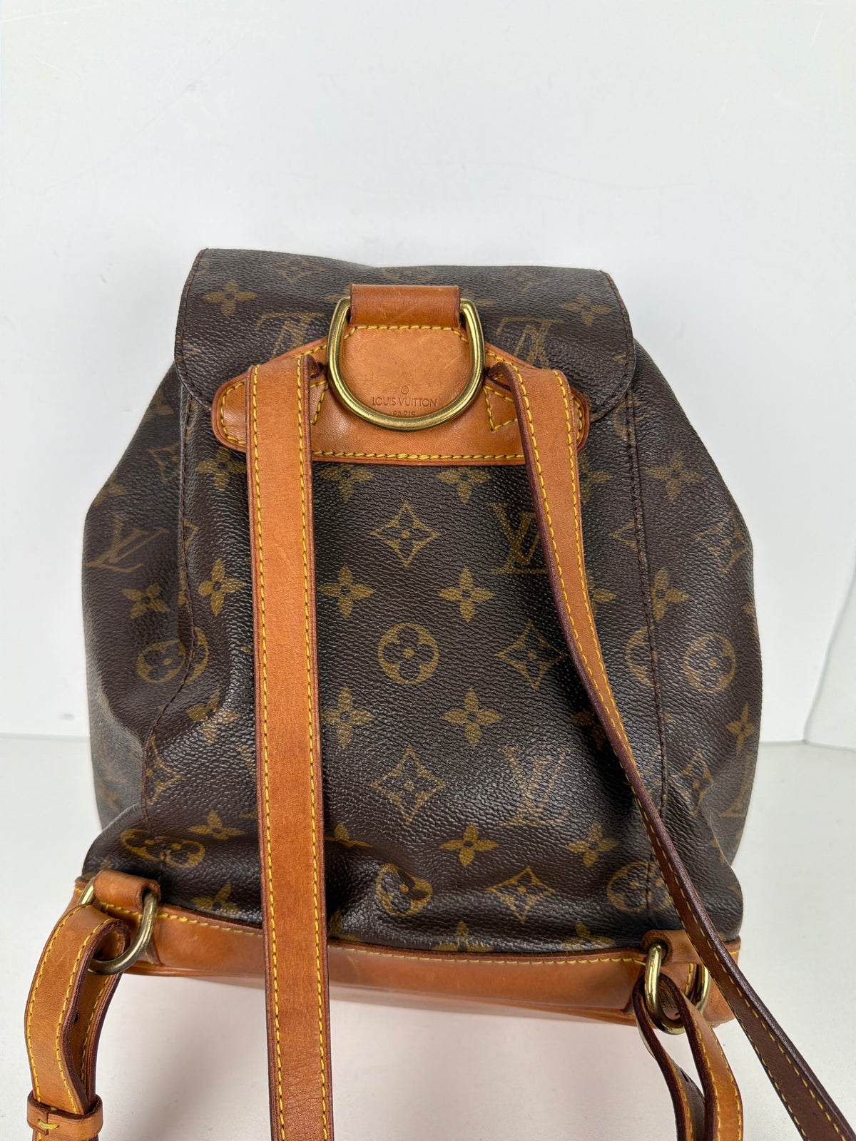 Louis Vuitton Monogram Montsouris Backpack Brown Coated Canvas 1999
