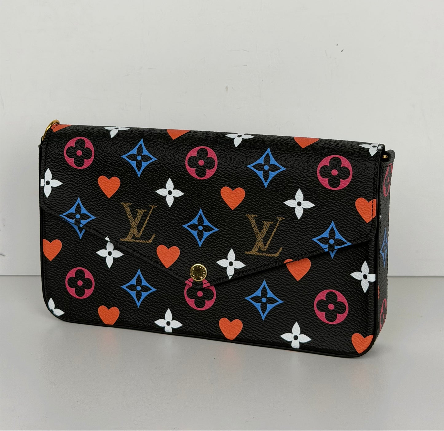 Louis Vuitton Game On Pochette Felicie Crossbody Bag in Black Multicolor Monogram Canvas 2020 YC-5