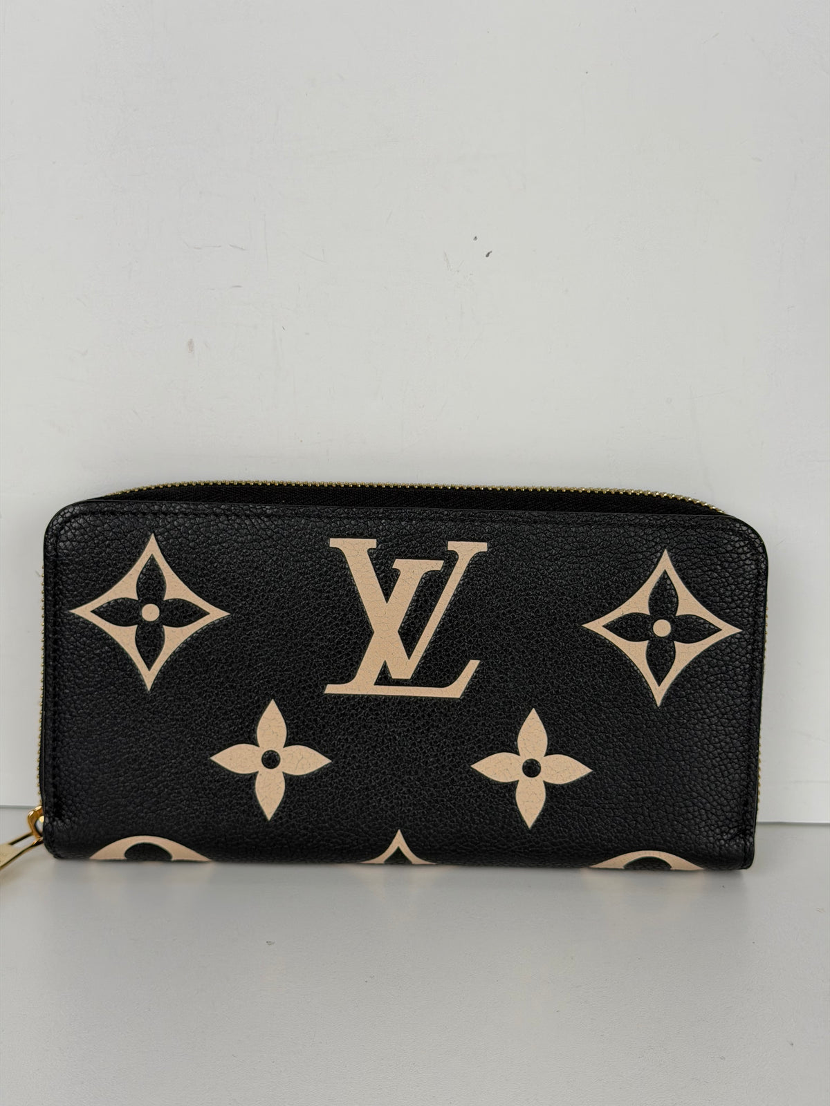 Louis Vuitton Zippy Bicolor Monogram Wallet in Embossed Empreinte Leather NFC K3