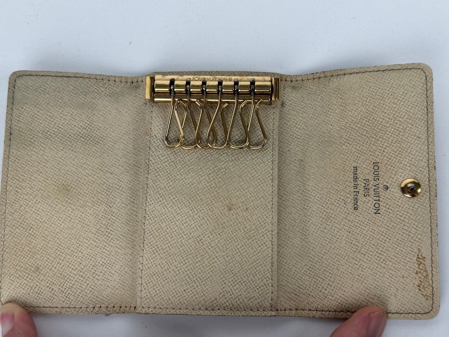 Louis Vuitton Damier Azur Multicles 6 Key Holder