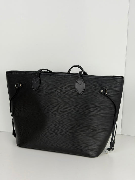 Louis Vuitton Neverfull MM Tote Bag in Black Epi Leather NFC YC-6