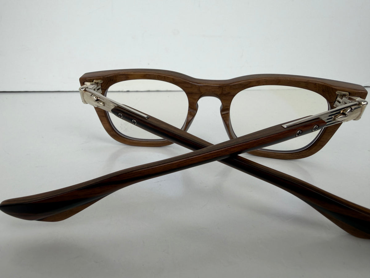 Chrome Hearts BAGGINS Wayfarer Eyeglasses in Brown Wood Grain YK1