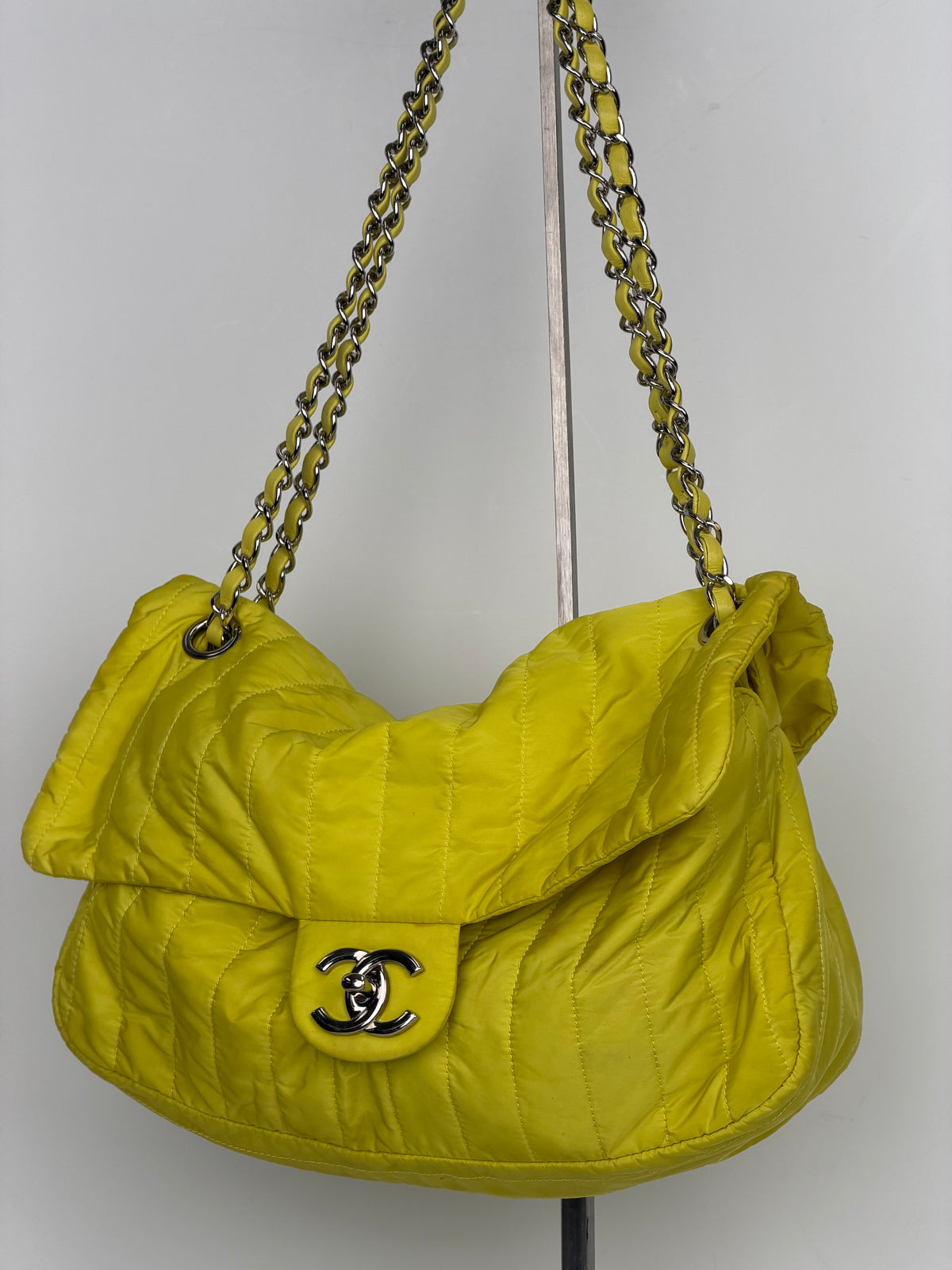 Chanel Soft Shell Flap Bag Vertical Quilted Nylon