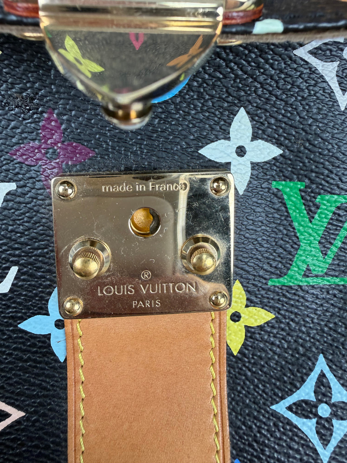 Louis Vuitton Takashi Murakami Speedy 30 Handbag in LV Multicolore Monogram Vintage 2004 YS02