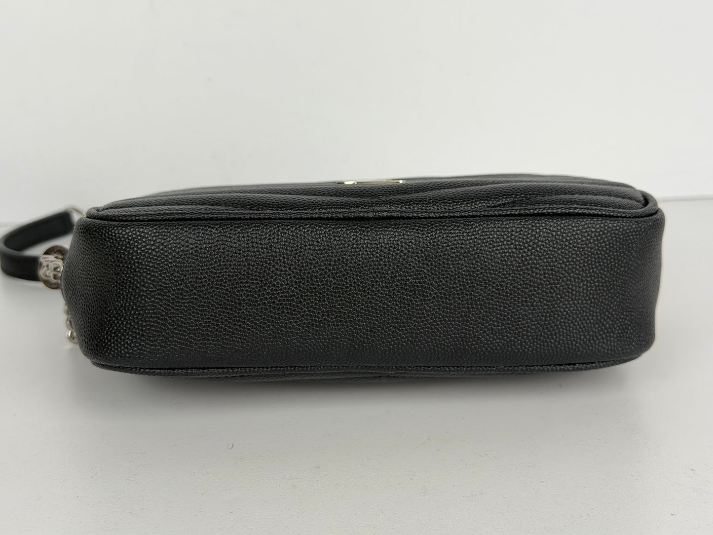 Saint Laurent Lou Camera Bag Mini in Black Quilted Grain De Poudre Leather YS-10