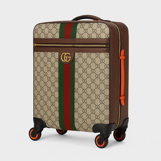 Gucci Savoy Small Cabin Trolley Beige Ebony GG Supreme Canvas