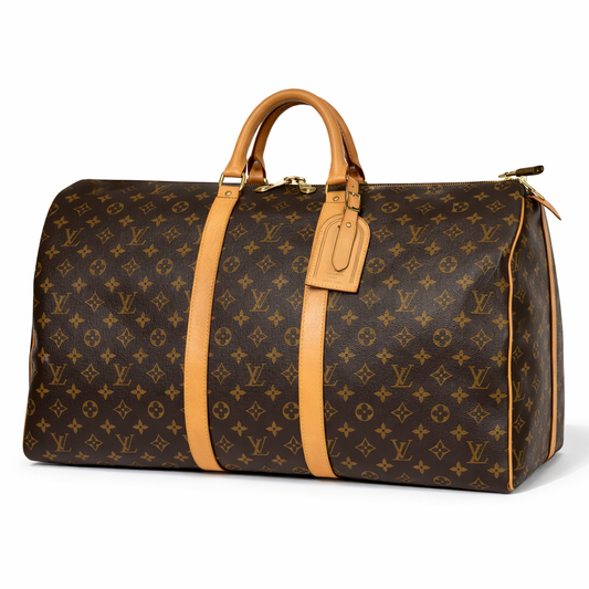Louis Vuitton Monogram Keepall 50 Duffle Bag in Coated Canvas (2005)