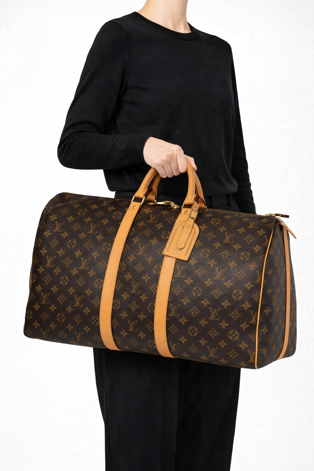 Louis Vuitton Monogram Keepall 50 Duffle Bag in Coated Canvas (2005)