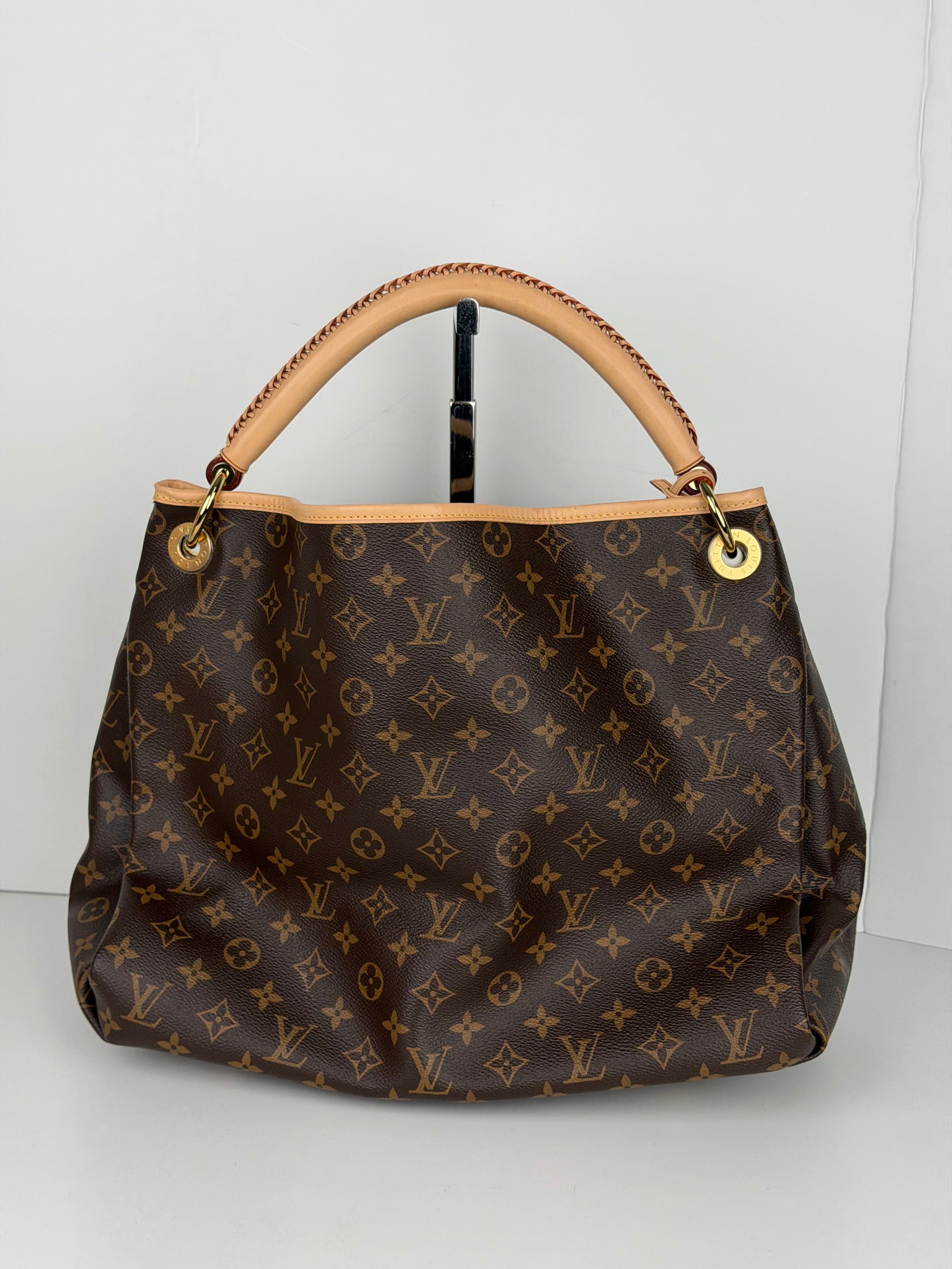 Louis Vuitton Artsy MM Handbag in Brown LV Monogram Coated Canvas YD-4