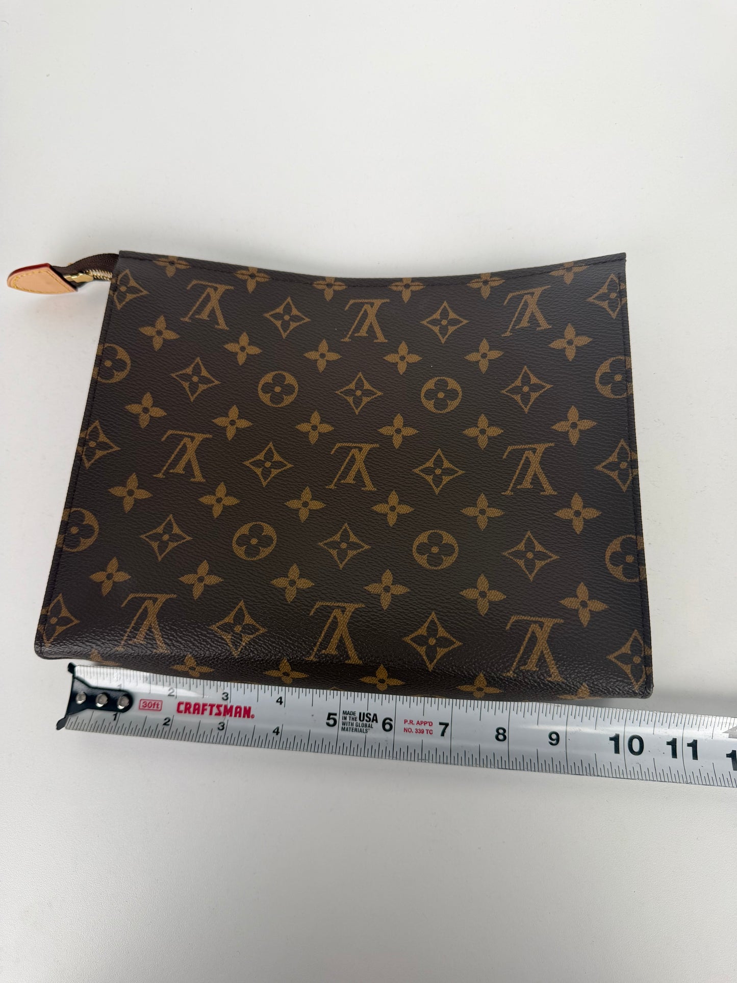 Louis Vuitton Monogram Toiletry Pouch Bag 26 in Brown LV Monogram Coated Canvas NFC Y